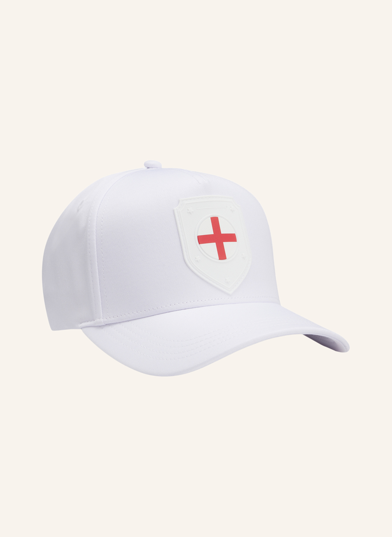 BOSS Gewebte Cap POULIN-BC D'LUX-FLAG: WEISS