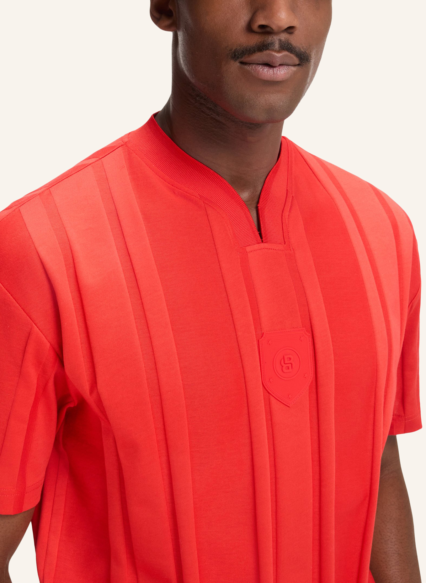 BOSS Gewebte Cap POULIN-BC D'LUX-FLAG: WEISS