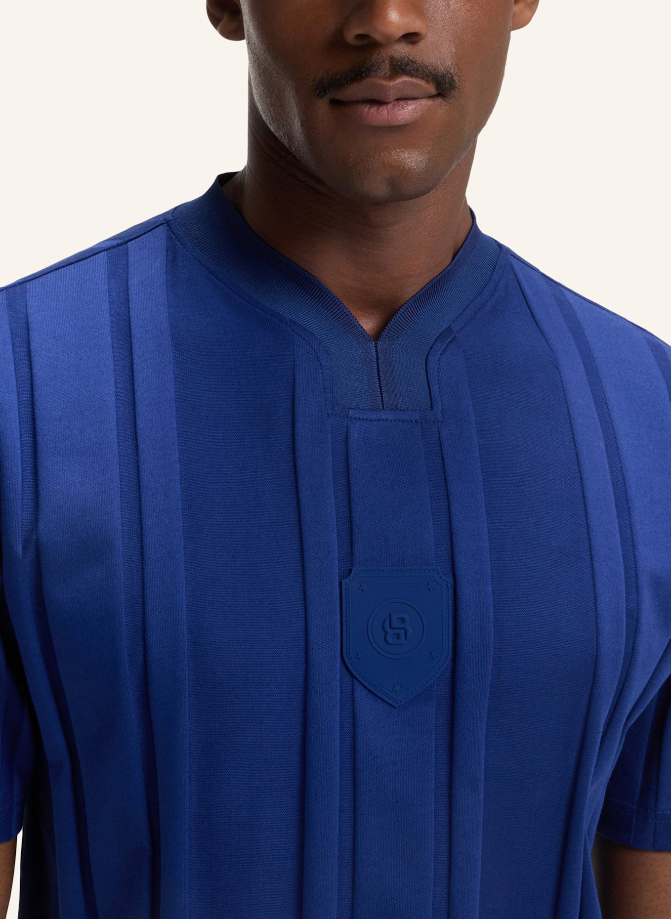 BOSS Gewebte Cap POULIN-BC D'LUX-FLAG: DUNKELBLAU