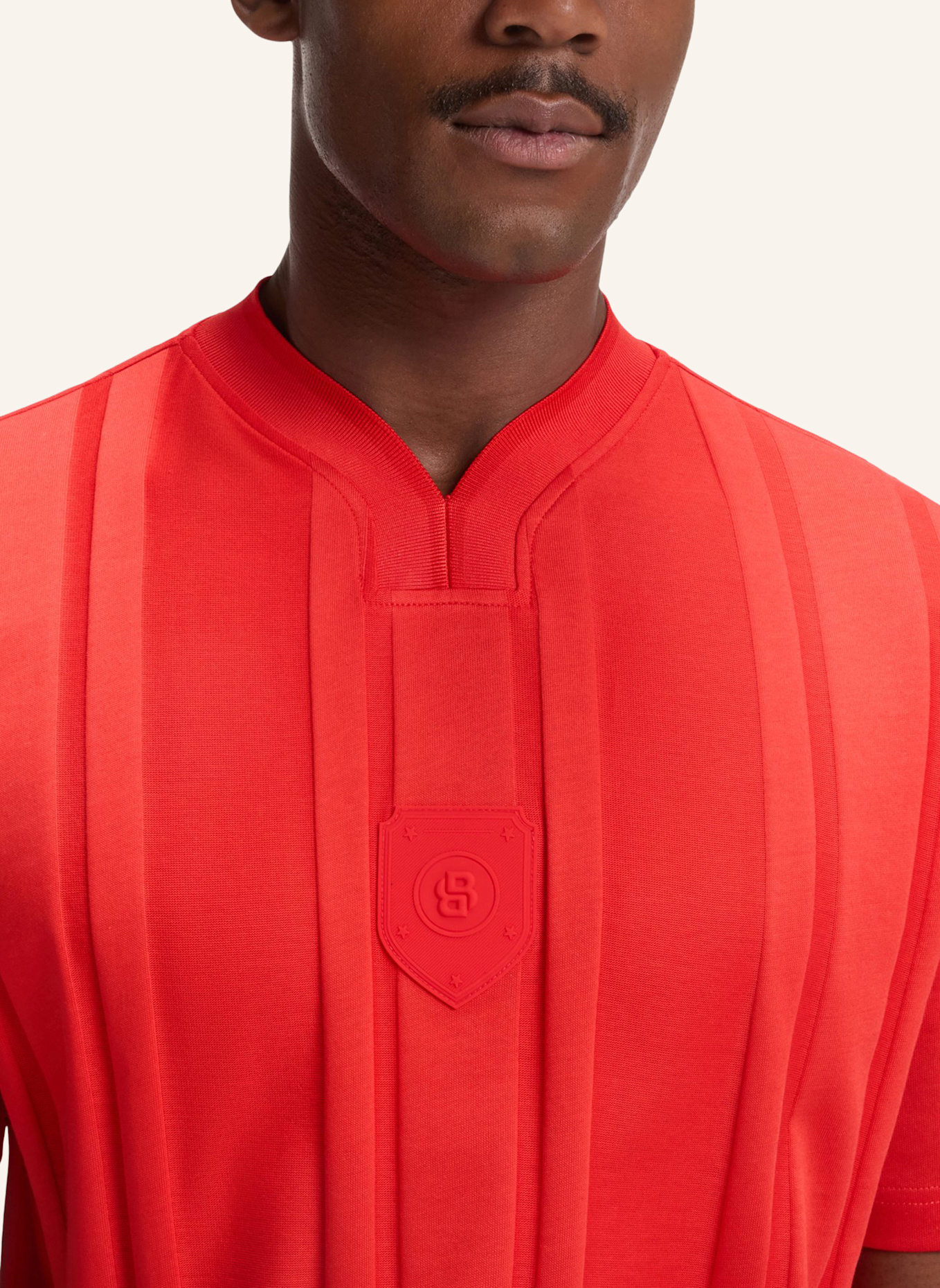 BOSS Gewebte Cap POULIN-BC D'LUX-FLAG: ROT