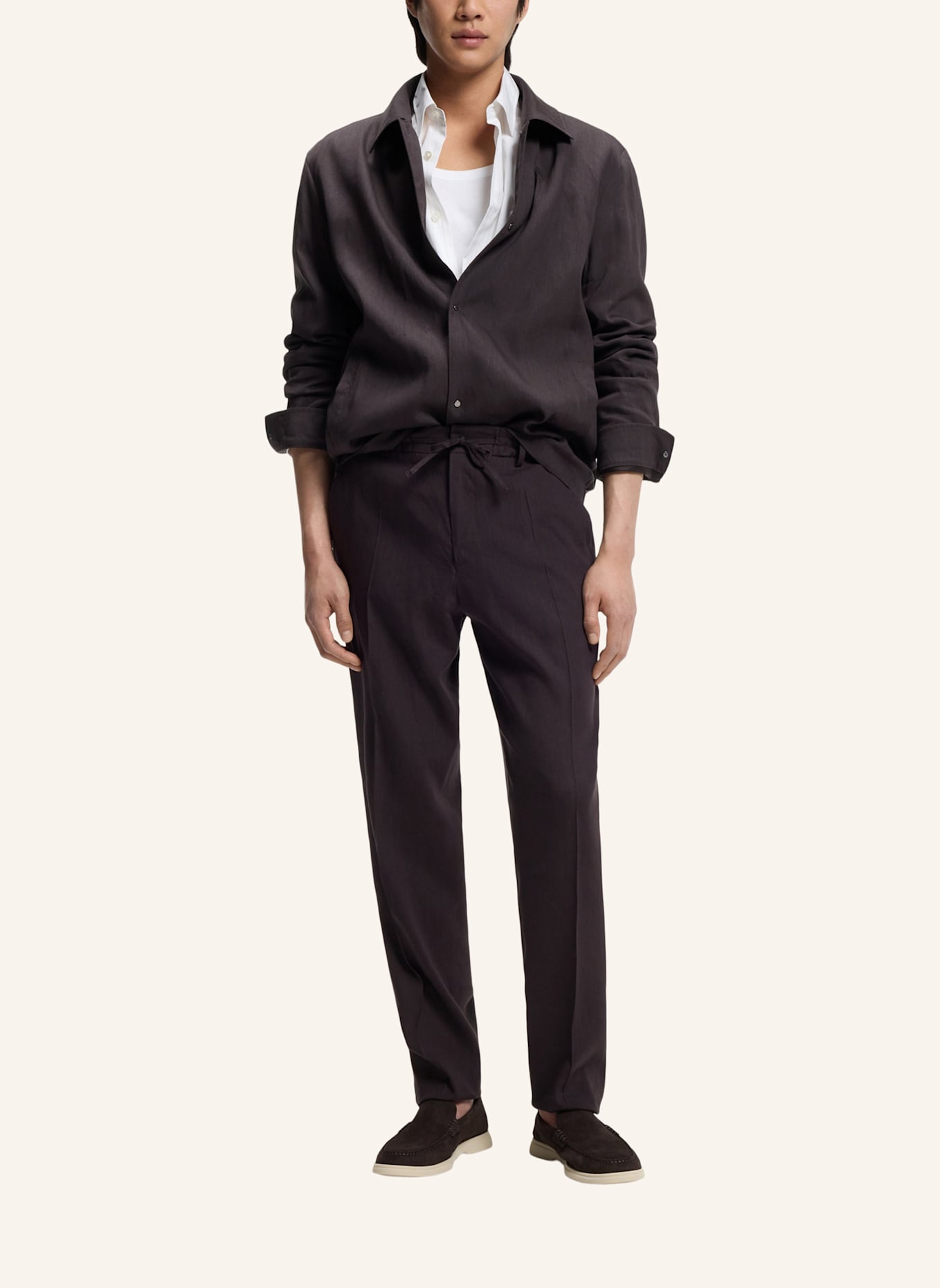 BOSS Blazer P-CARPER-COACH-WG261 Relaxed Fit: DUNKELBRAUN