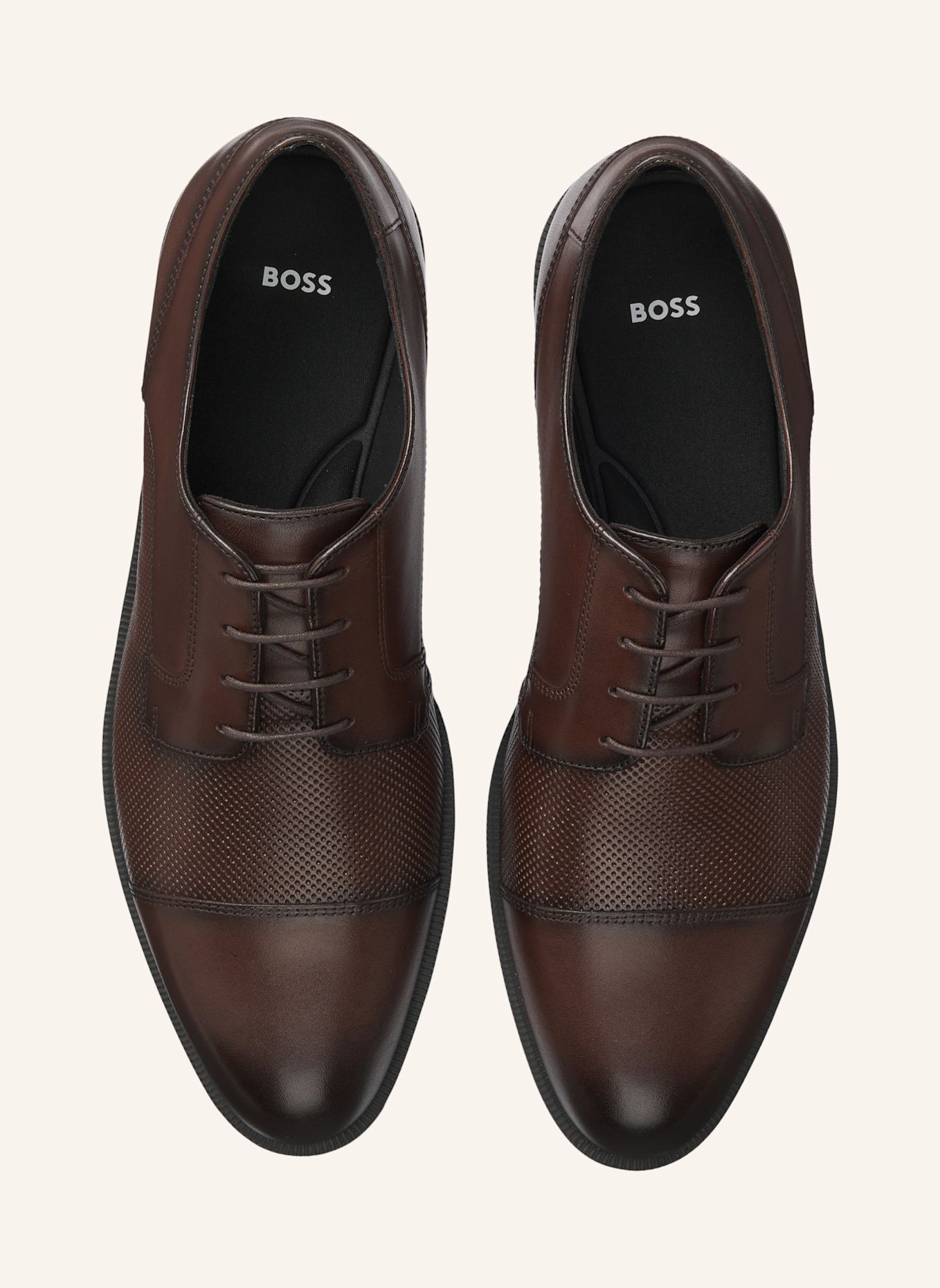 BOSS Business-Schnürschuh TAYIL_DERB_TCBUPF: DUNKELBRAUN