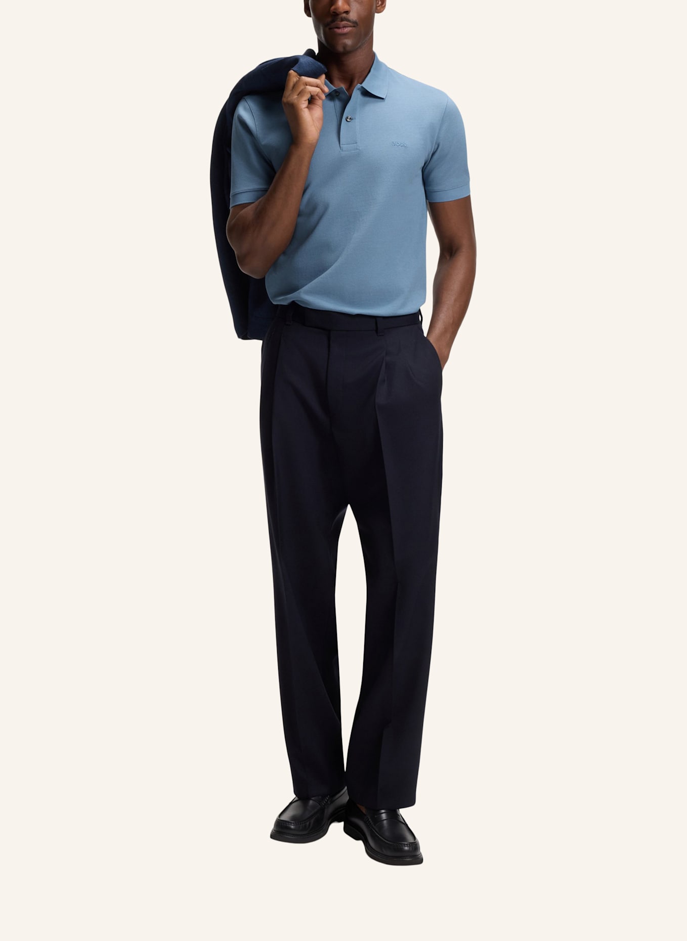 BOSS Poloshirt PALLAS Regular Fit: HELLBLAU