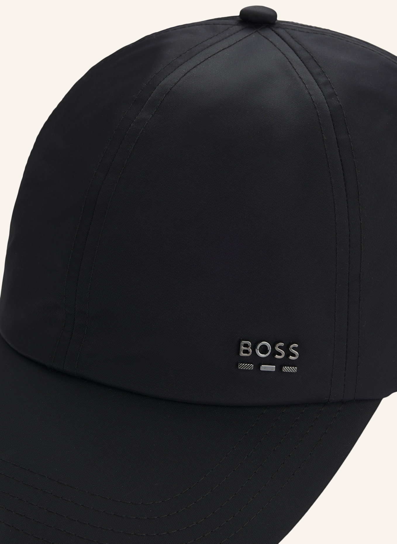 BOSS Gewebte Cap ZED-BOSS-ME-N: SCHWARZ