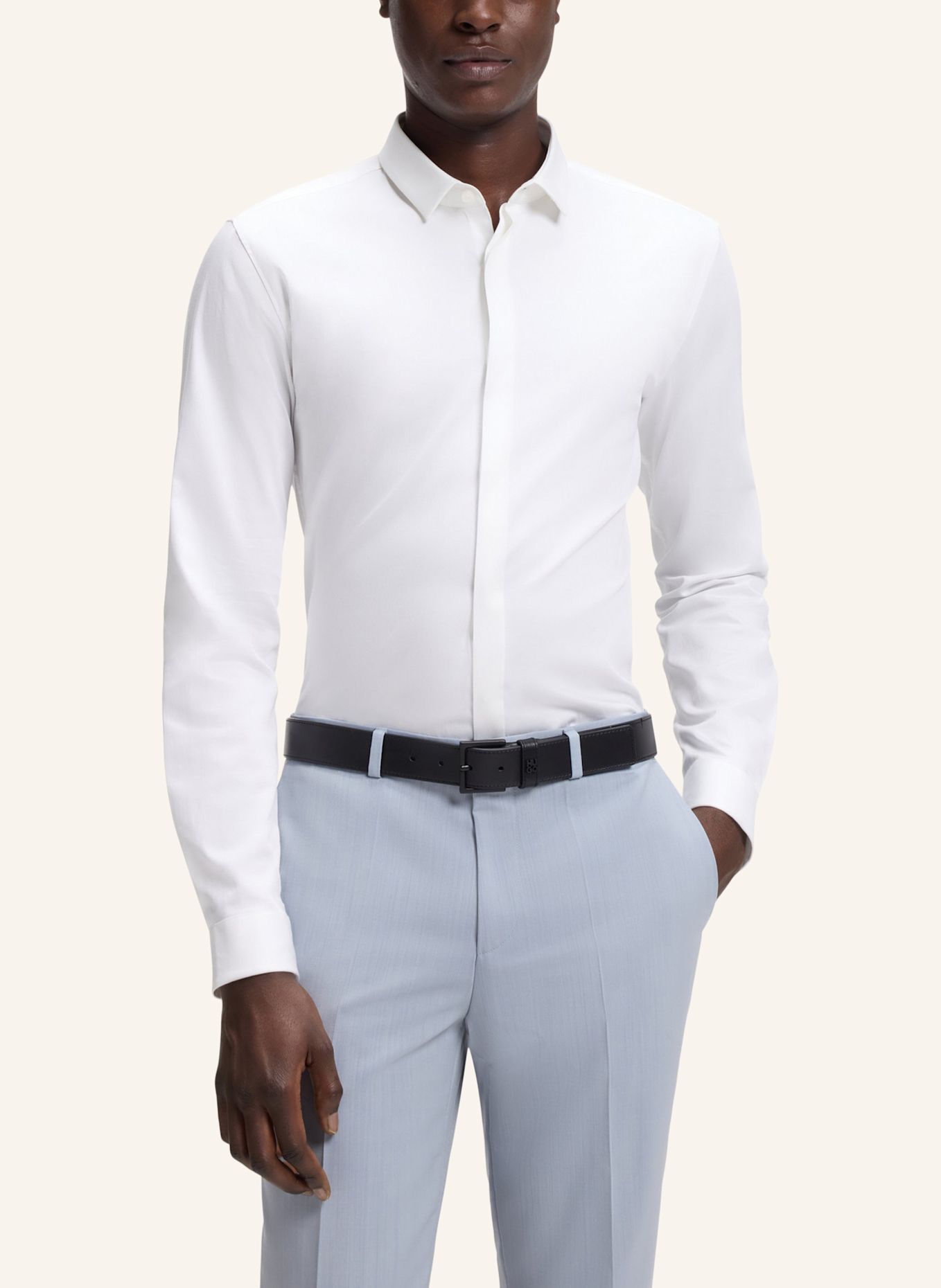 HUGO Hemd KETRAN Slim Fit: WEISS