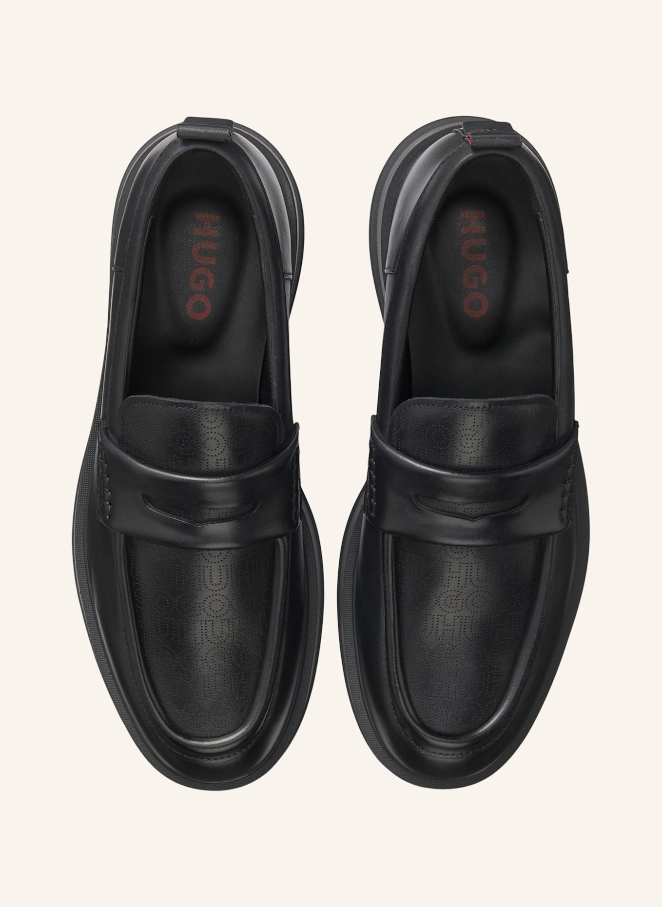 HUGO Casual Slipper LENNER_LOAF_PFMN: SCHWARZ