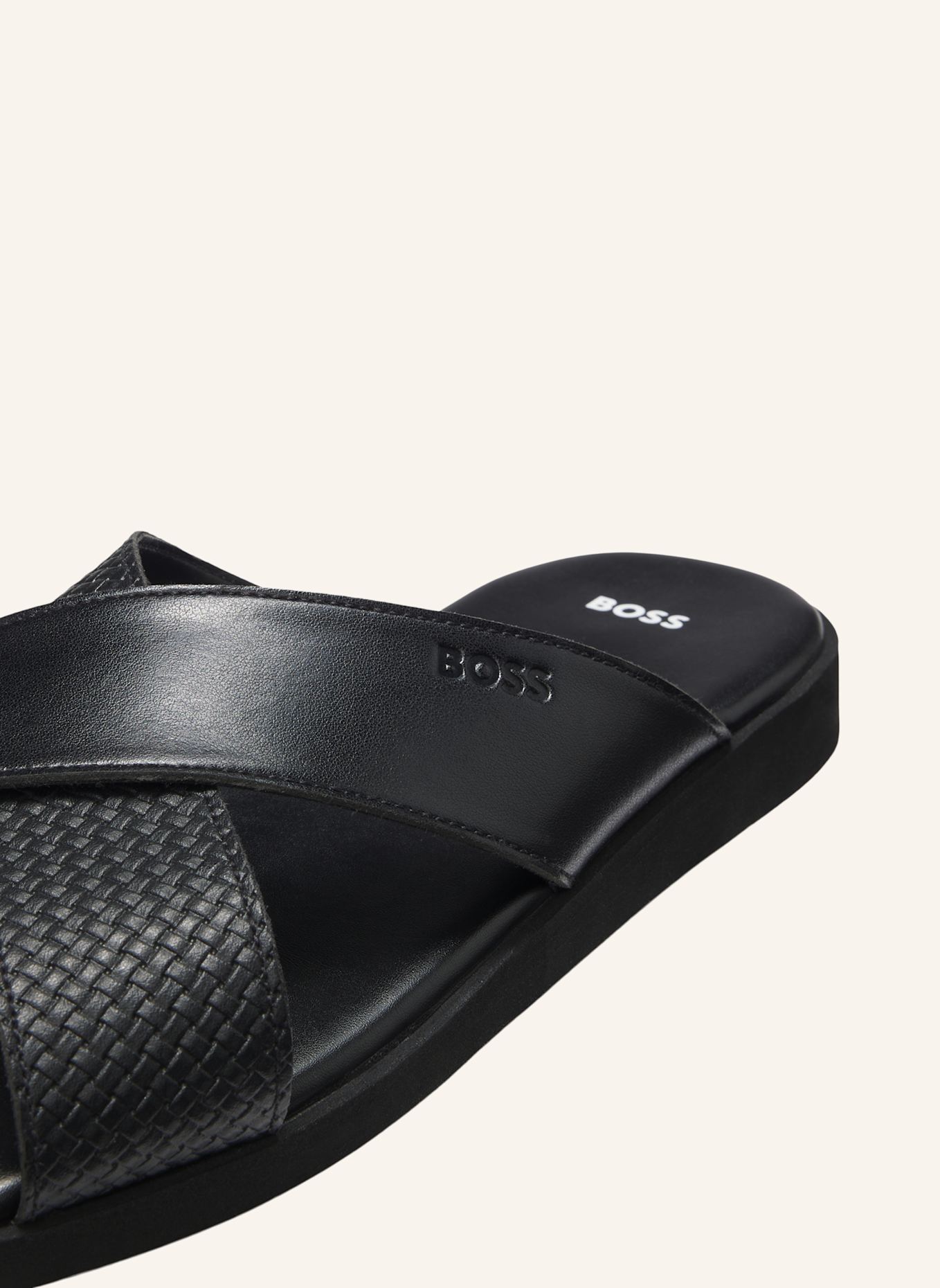 BOSS Sandale DARREL_SLID_CRPUWV: SCHWARZ
