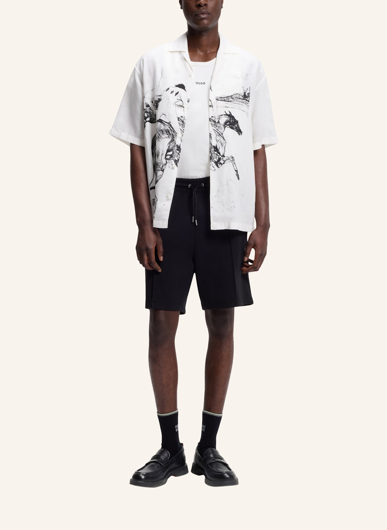 HUGO Casual Slipper LENNER_LOAF_PFMN: SCHWARZ