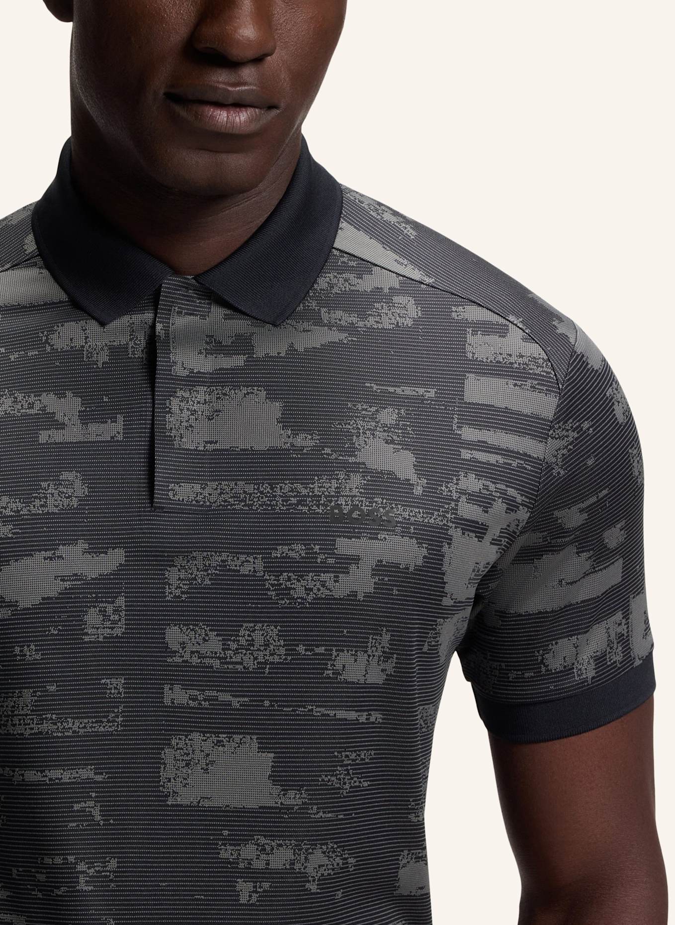 BOSS Poloshirt PL_ACTIVE REPEAT Slim Fit: SCHWARZ