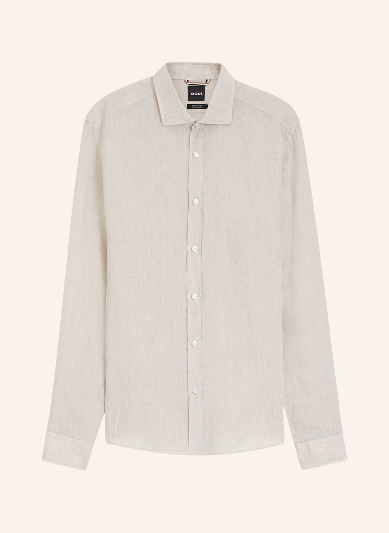 BOSS Casual Hemd C-LIAM-SP-262 Regular Fit: BEIGE
