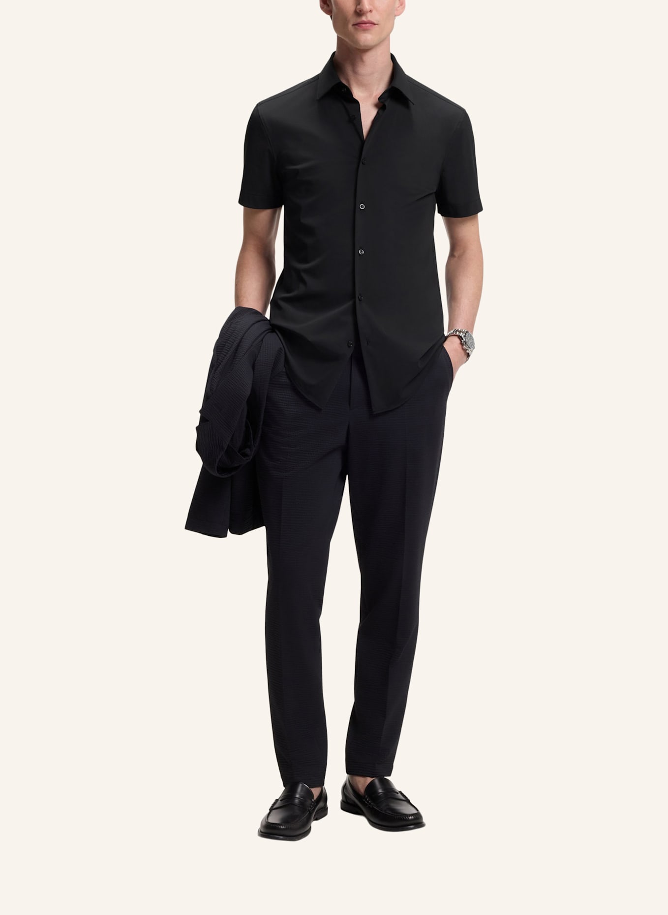 BOSS Business Hemd  P-HANK-K-SH-262 Slim Fit: SCHWARZ