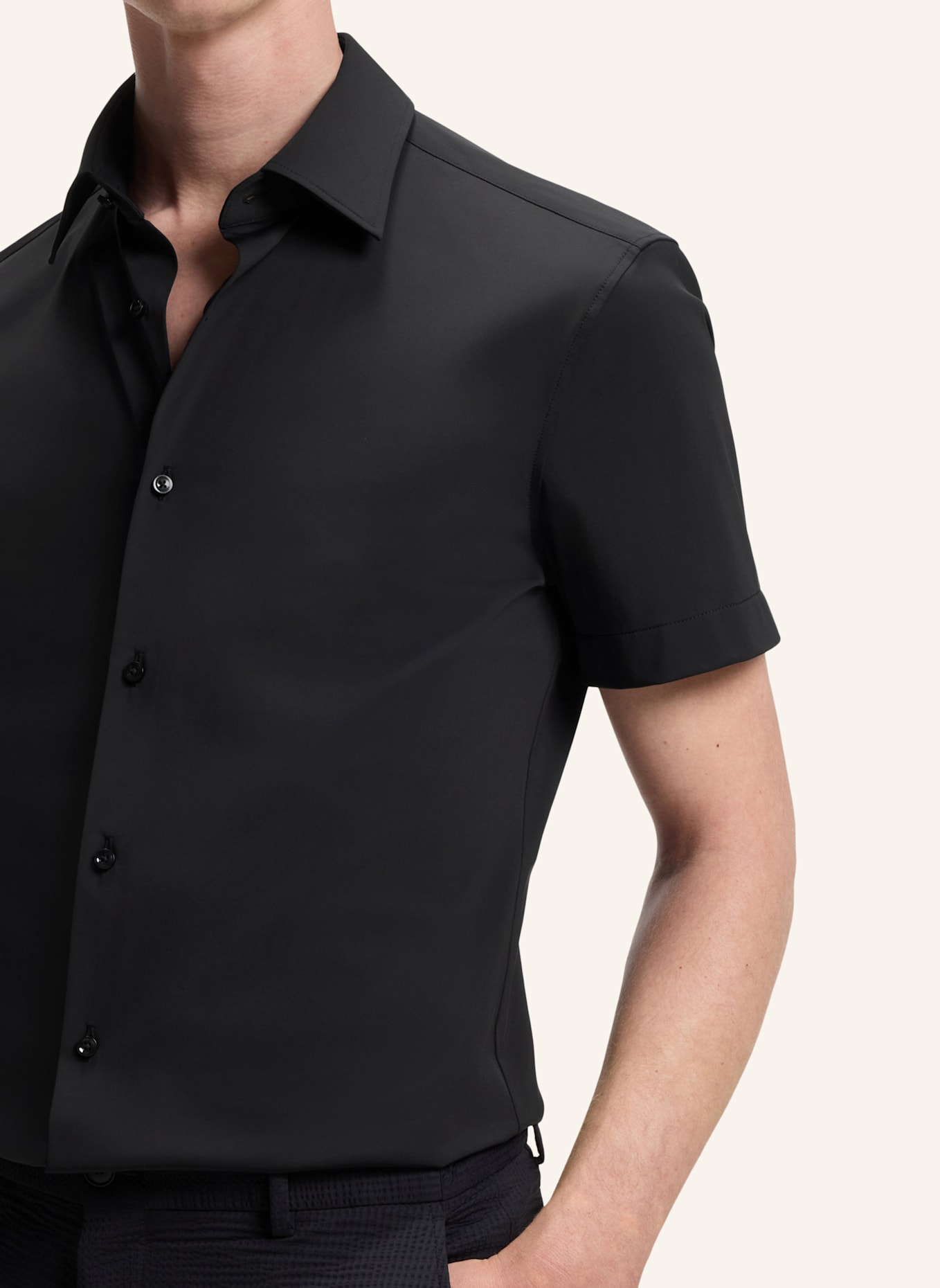 BOSS Business Hemd  P-HANK-K-SH-262 Slim Fit: SCHWARZ