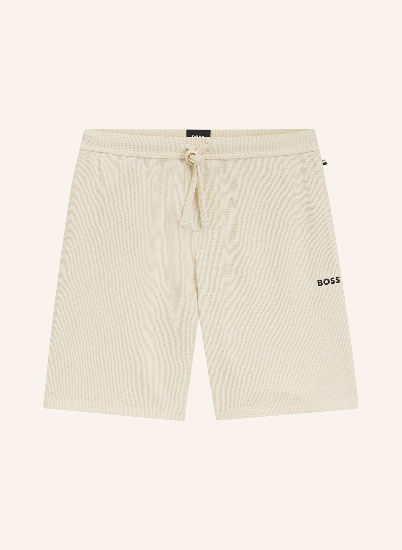 BOSS Pyjamas Unterteil WAFFLE SHORTS: WEISS