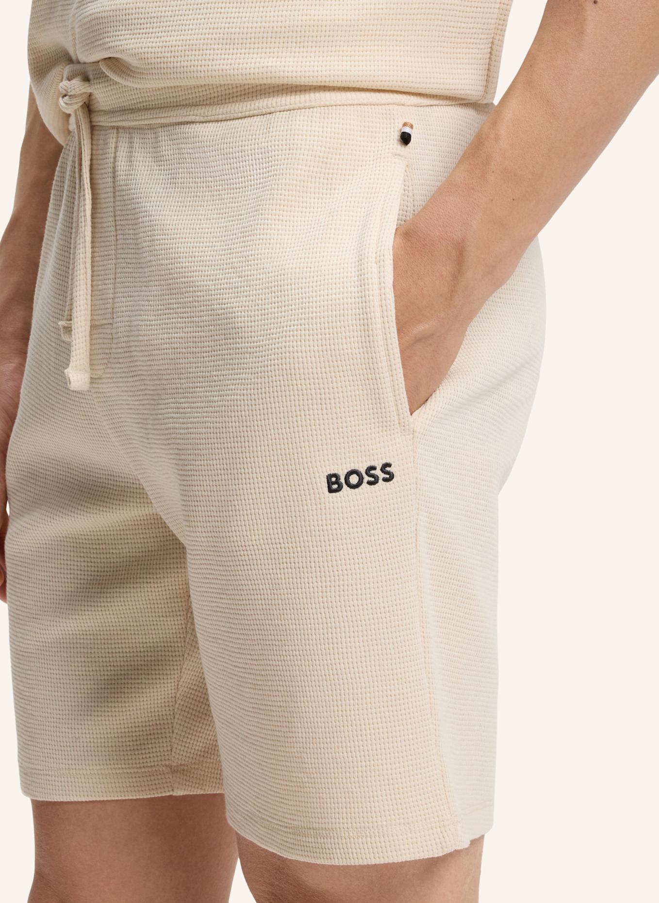 BOSS Pyjamas Unterteil WAFFLE SHORTS: WEISS