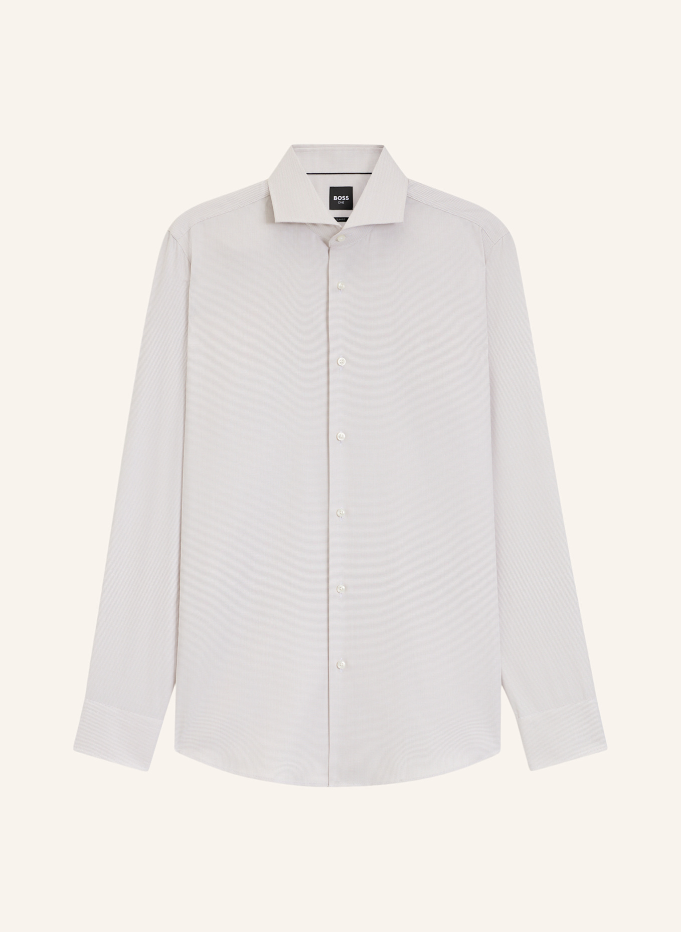 BOSS Business Hemd H-HANK-SP-B1-C1-261 Slim Fit: BEIGE
