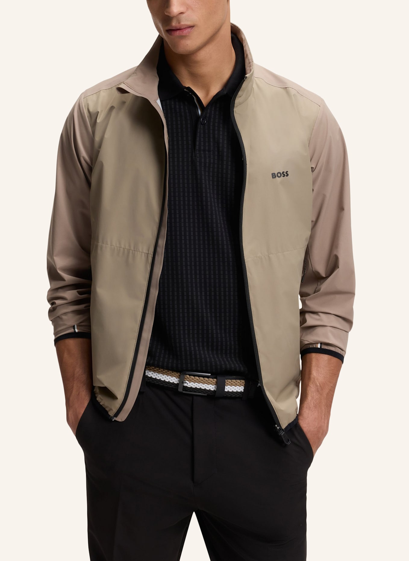 BOSS Casual Gürtel VERN-WNE-GO_SZ35: WEISS