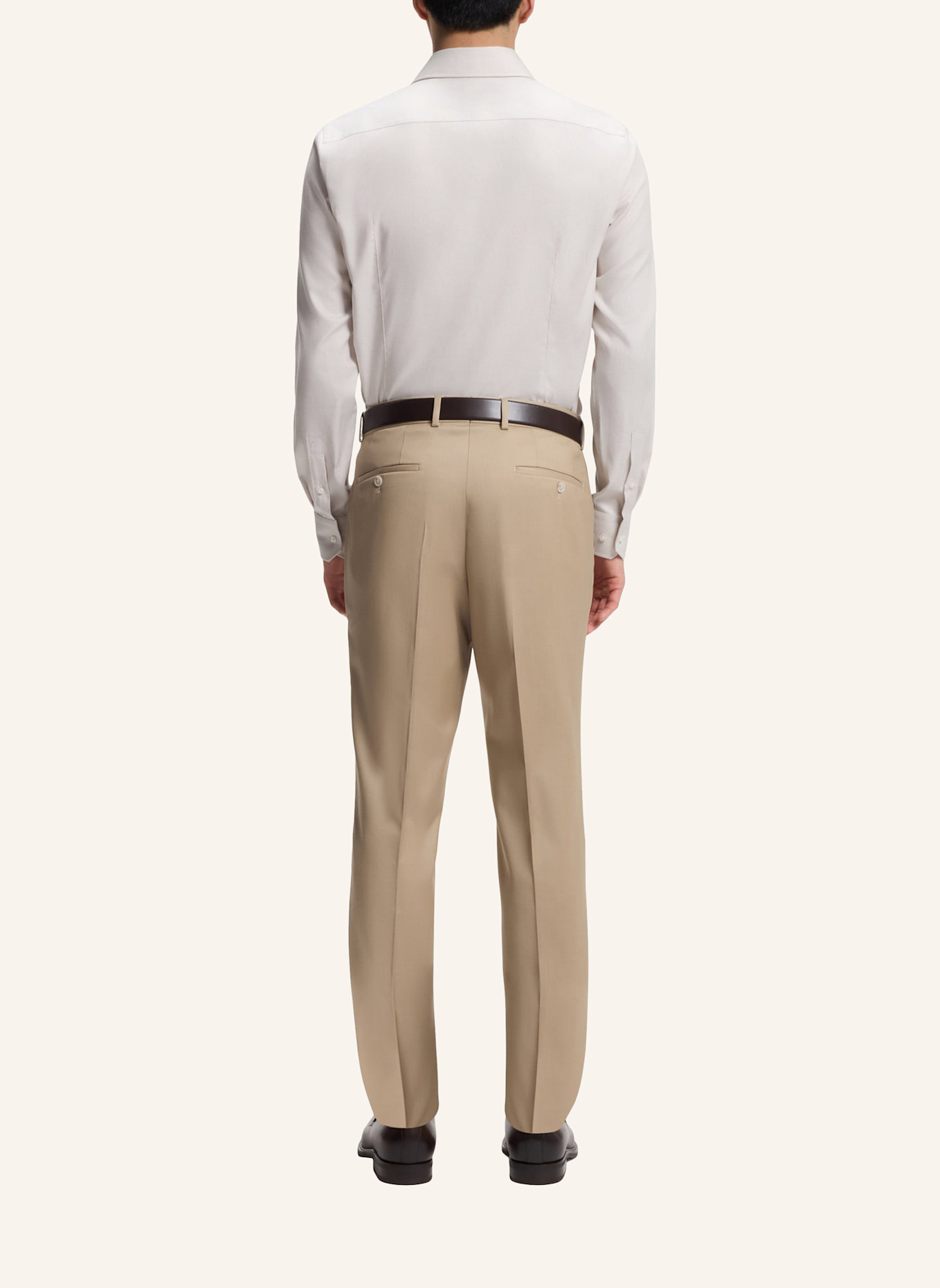 BOSS Business Hemd H-HANK-SP-B1-C1-261 Slim Fit: BEIGE