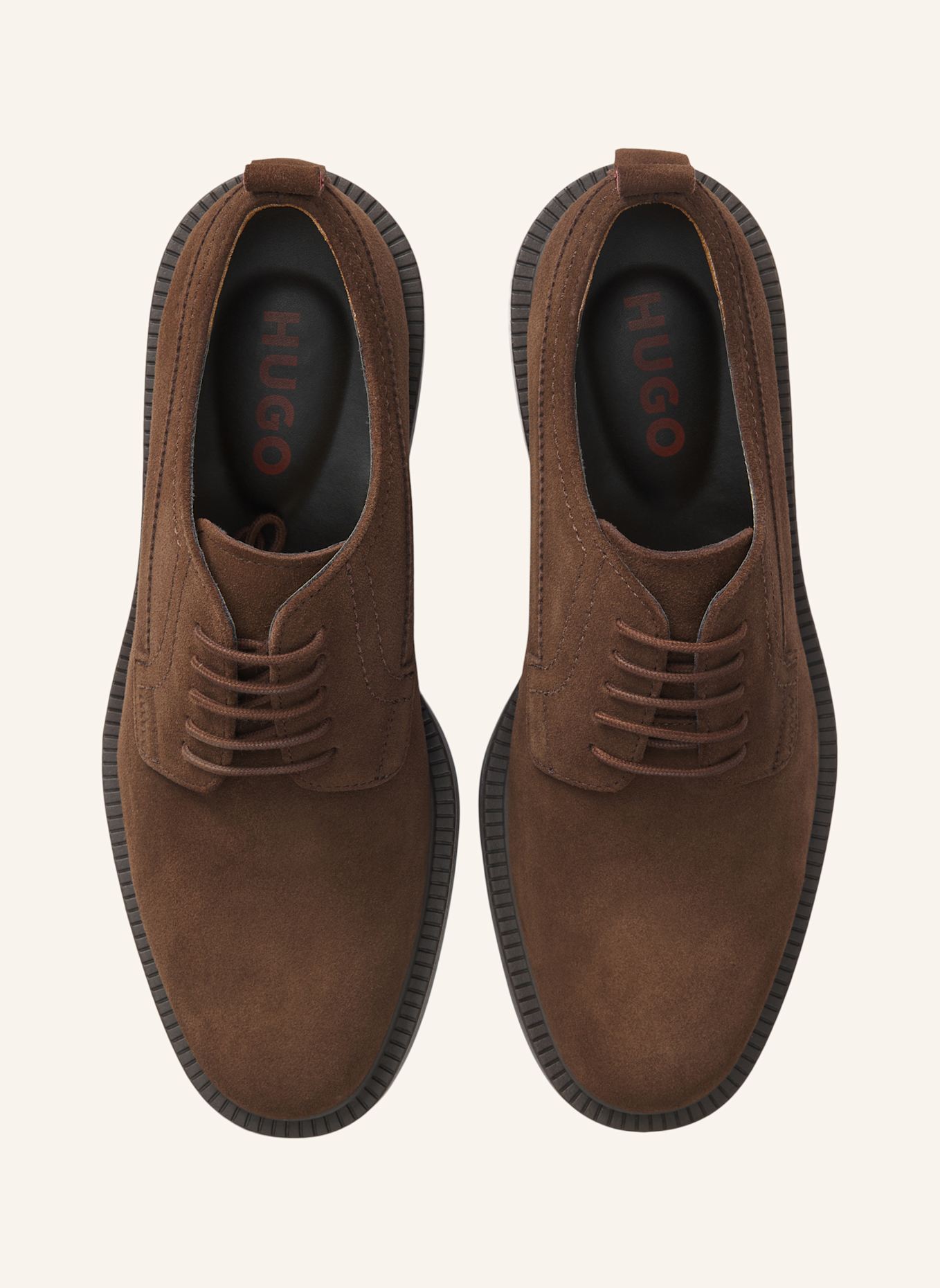 HUGO Business-Schnürschuh LYSANDER_DERB_PLSD: BRAUN