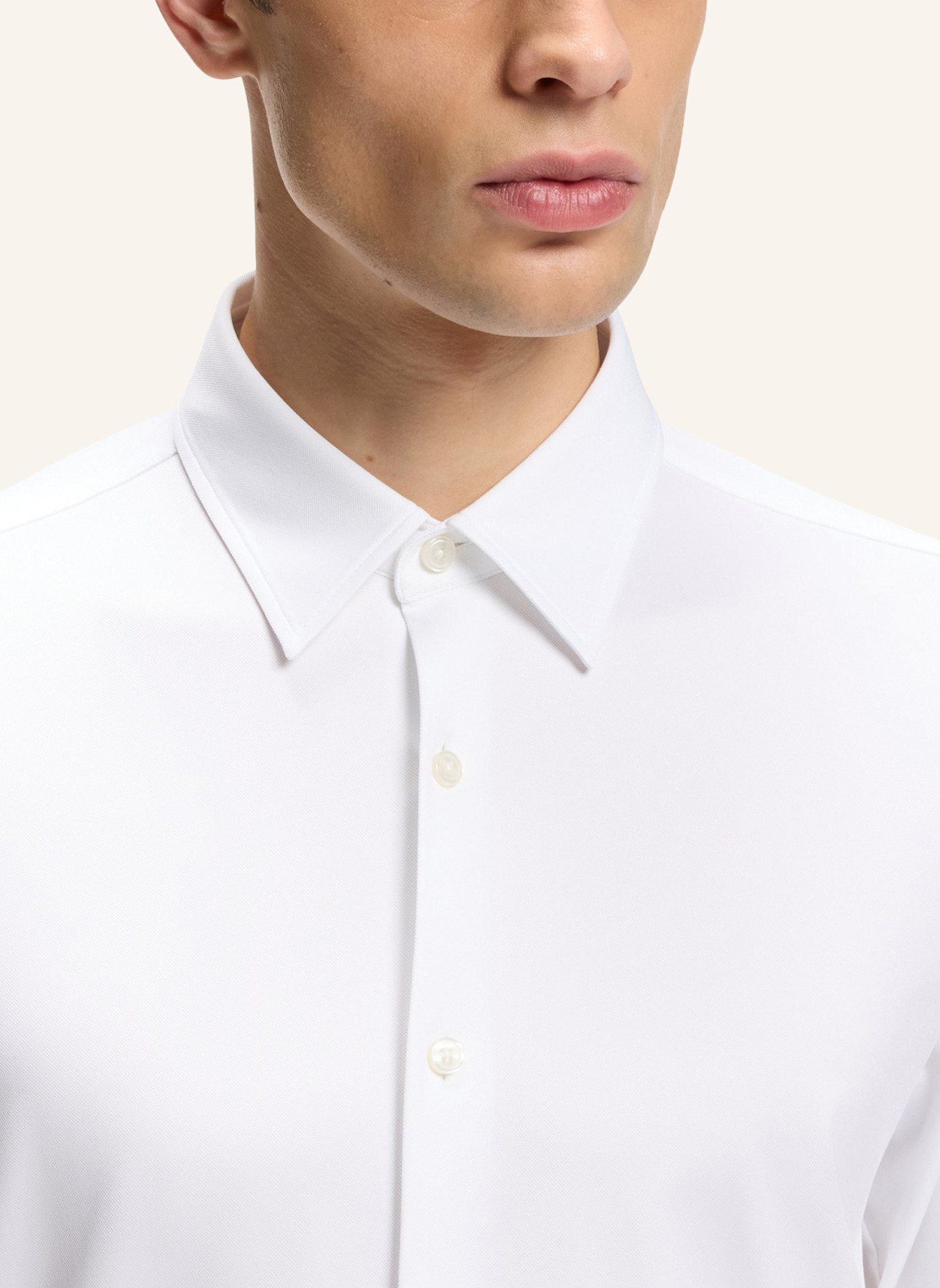 BOSS Casual Hemd P-ROAN-K-F-261 Slim Fit: WEISS