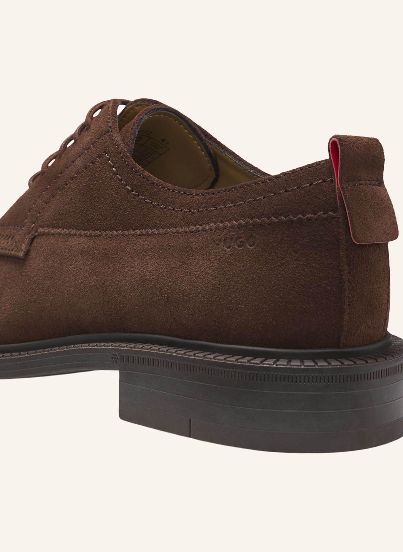 HUGO Business-Schnürschuh LYSANDER_DERB_PLSD: BRAUN