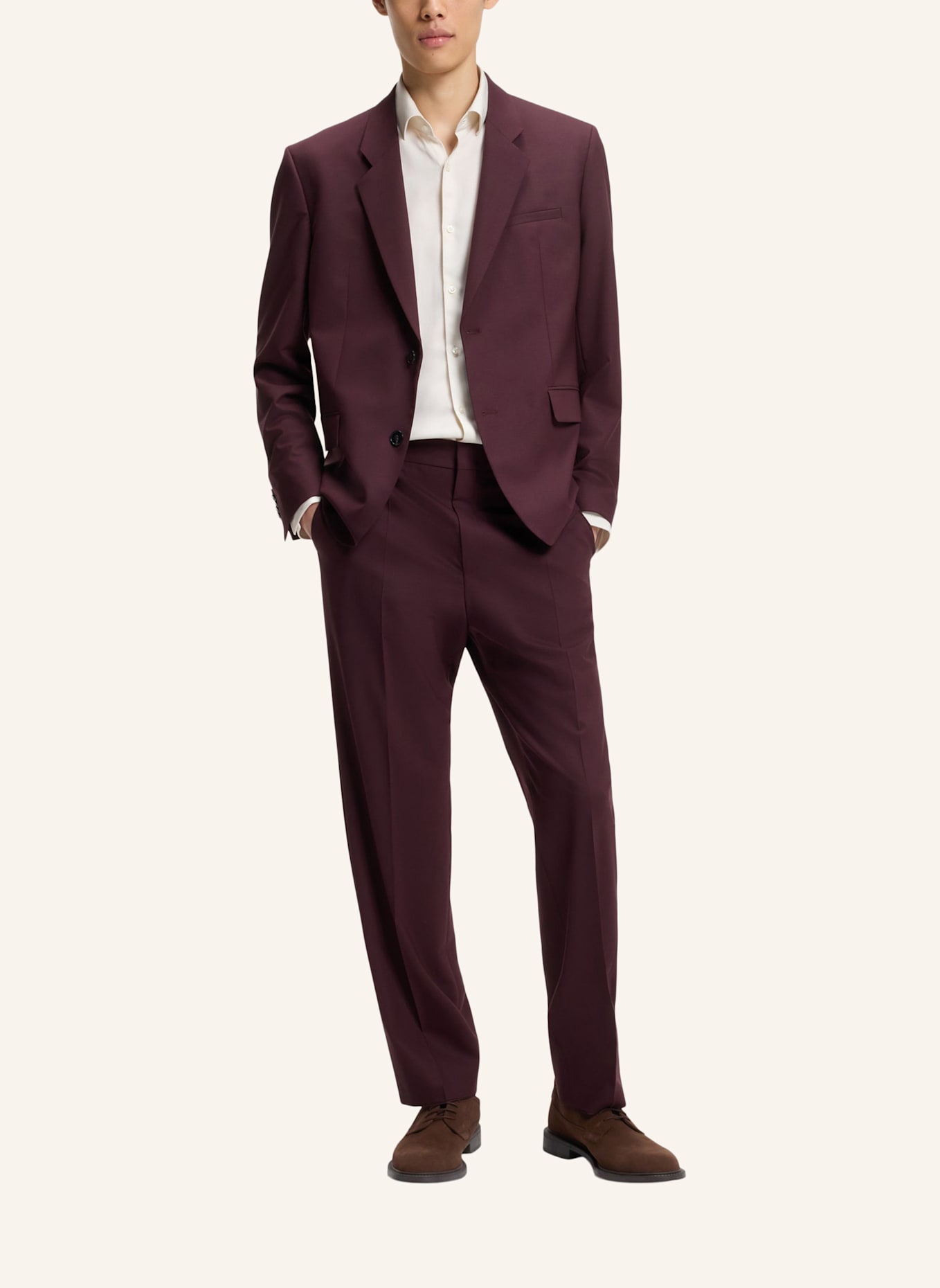 HUGO Business-Schnürschuh LYSANDER_DERB_PLSD: BRAUN