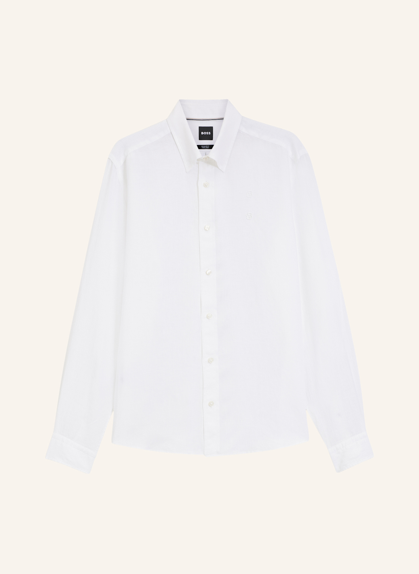 BOSS Casual Hemd H-LIAM-BD-E-C1-263 Regular Fit: WEISS
