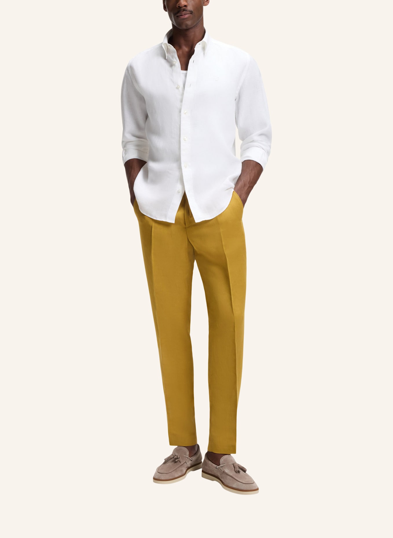 BOSS Casual Hemd H-LIAM-BD-E-C1-263 Regular Fit: WEISS