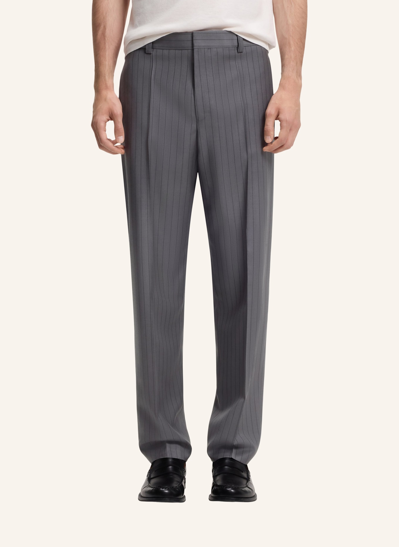 HUGO Business Anzug HENRY-GATUR263X Slim Fit: DUNKELGRAU