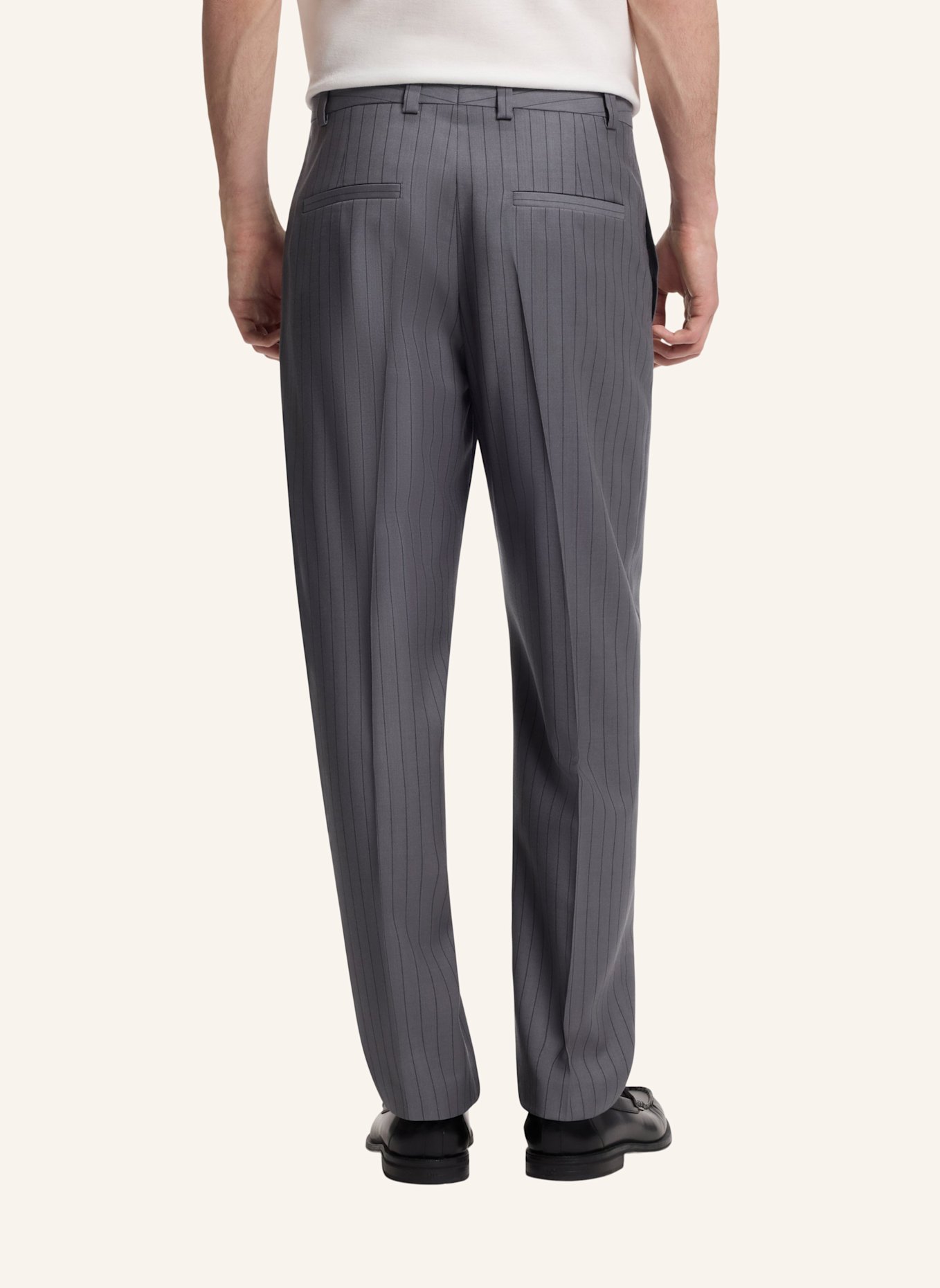 HUGO Business Anzug HENRY-GATUR263X Slim Fit: DUNKELGRAU