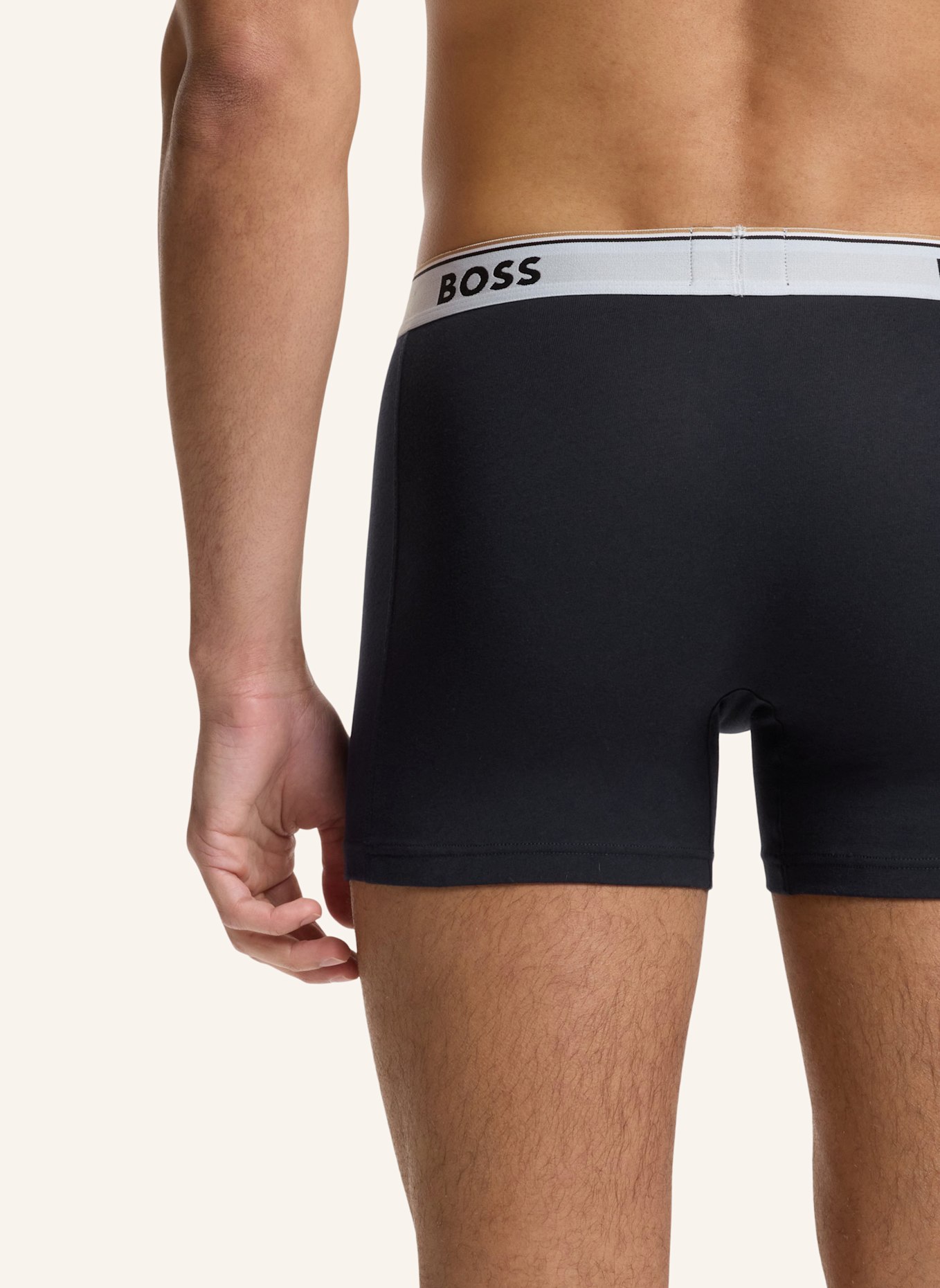 BOSS Boxershort BOXERBR 3P POWER DES: BLAU