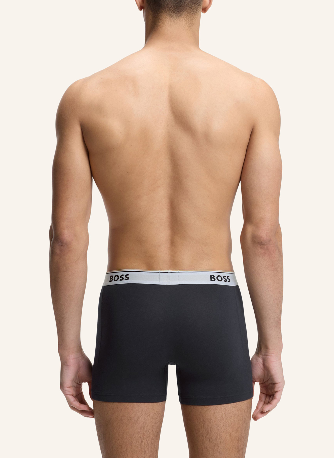 BOSS Boxershort BOXERBR 3P POWER DES: BLAU