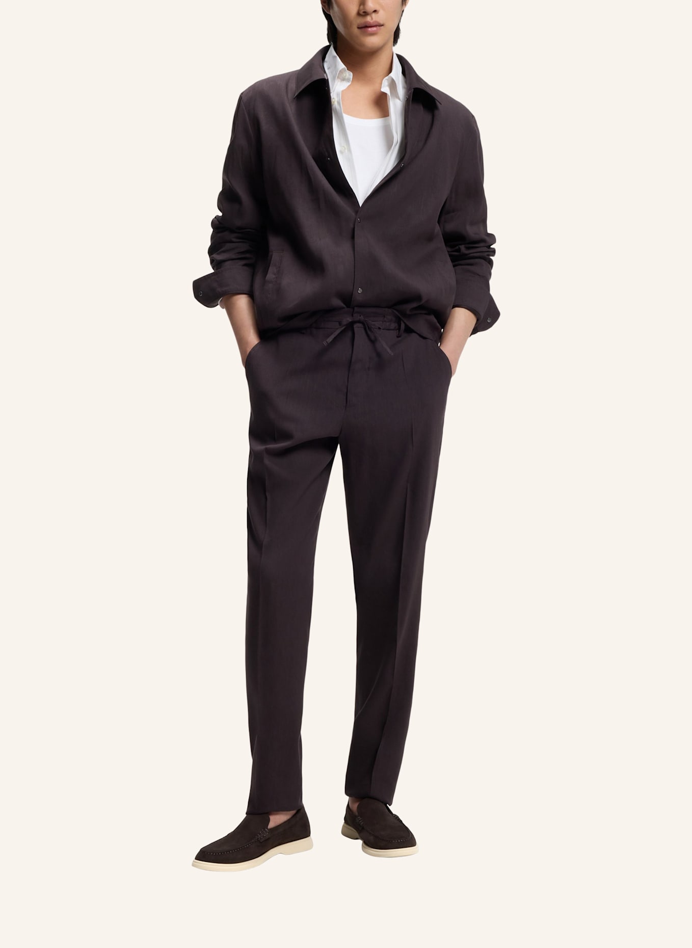 BOSS Slipper SIENNE: DUNKELBRAUN