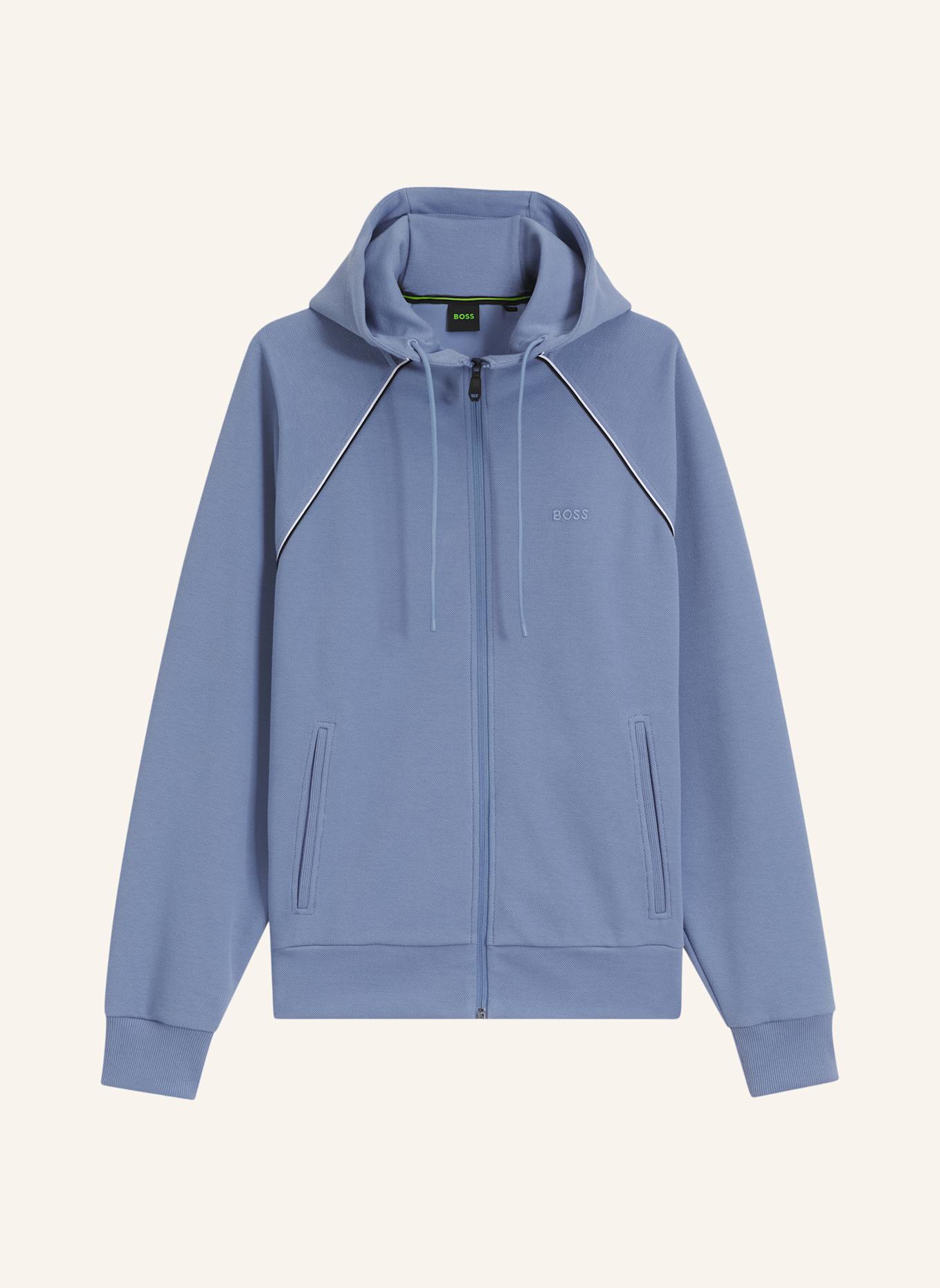 BOSS Sweatjacke JOIN SAGGY: HELLBLAU