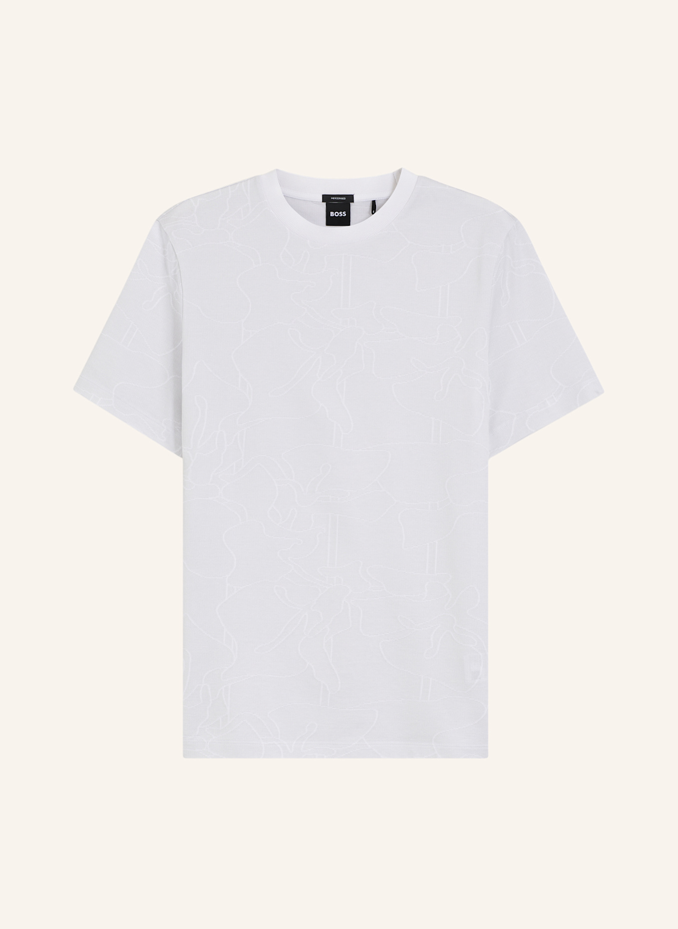 BOSS T-Shirt H-THOMPSON 233 Regular Fit: WEISS