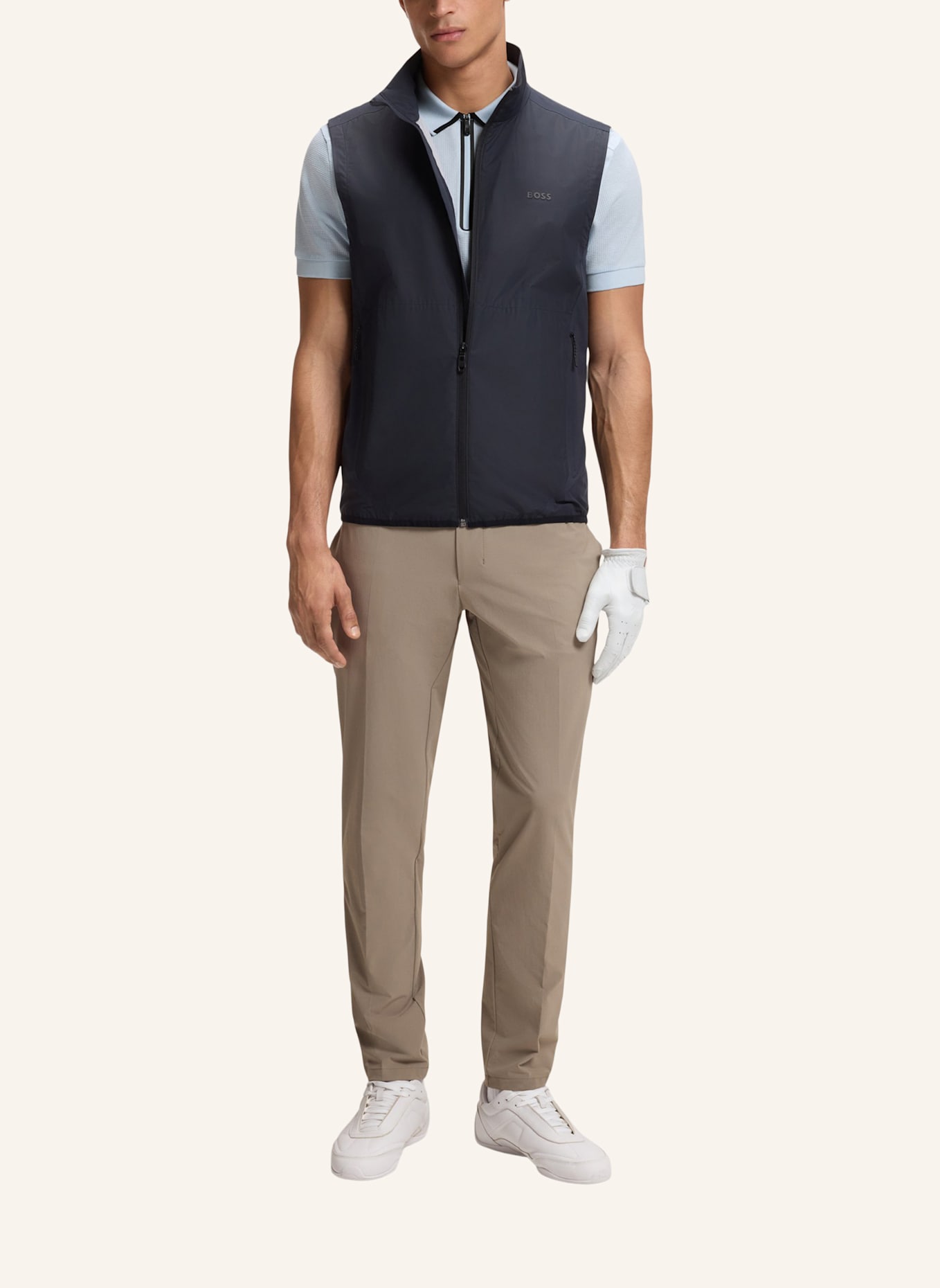 BOSS Poloshirt PL_TERRACE ZIP Regular Fit: BLAU