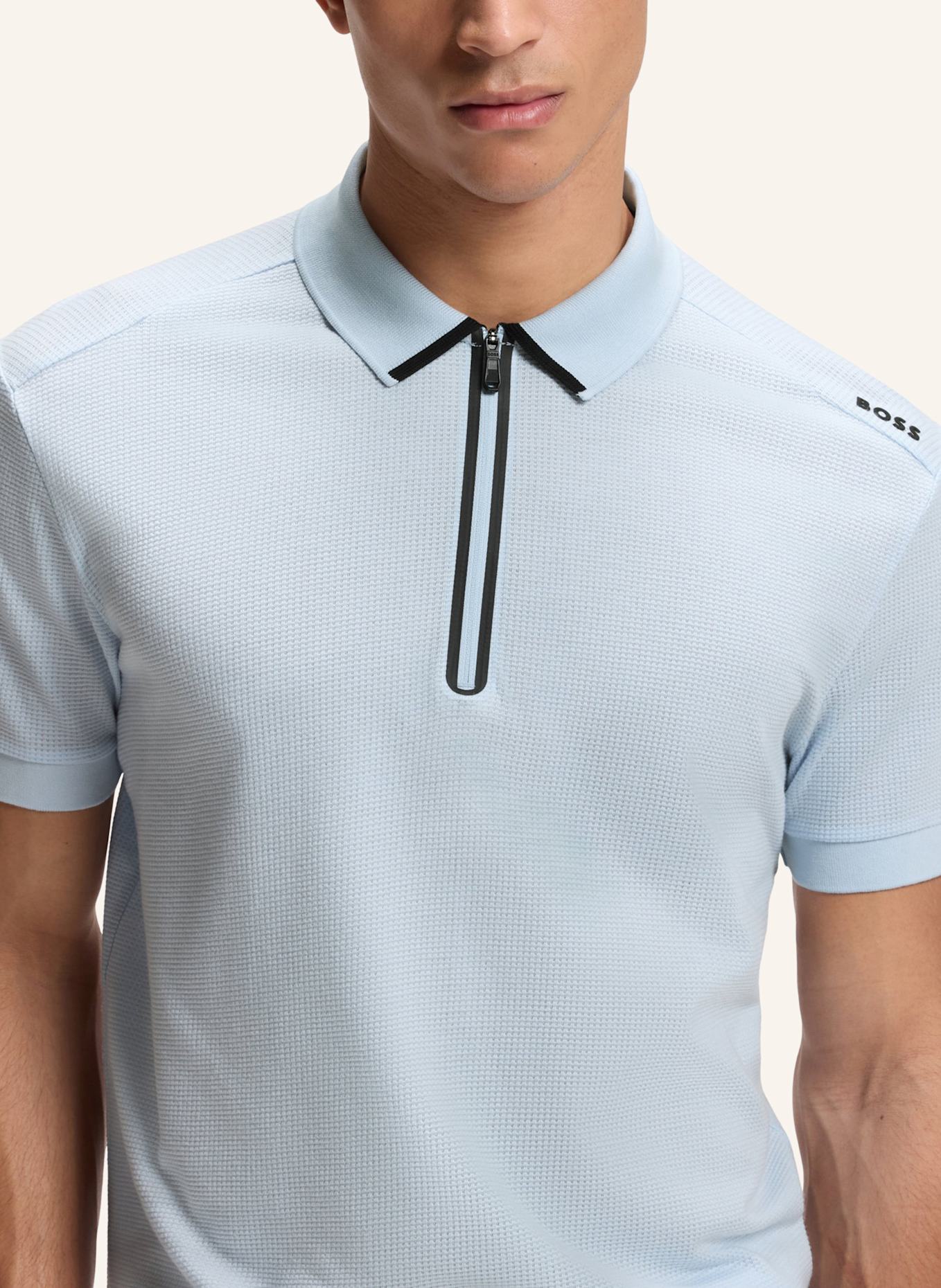 BOSS Poloshirt PL_TERRACE ZIP Regular Fit: BLAU