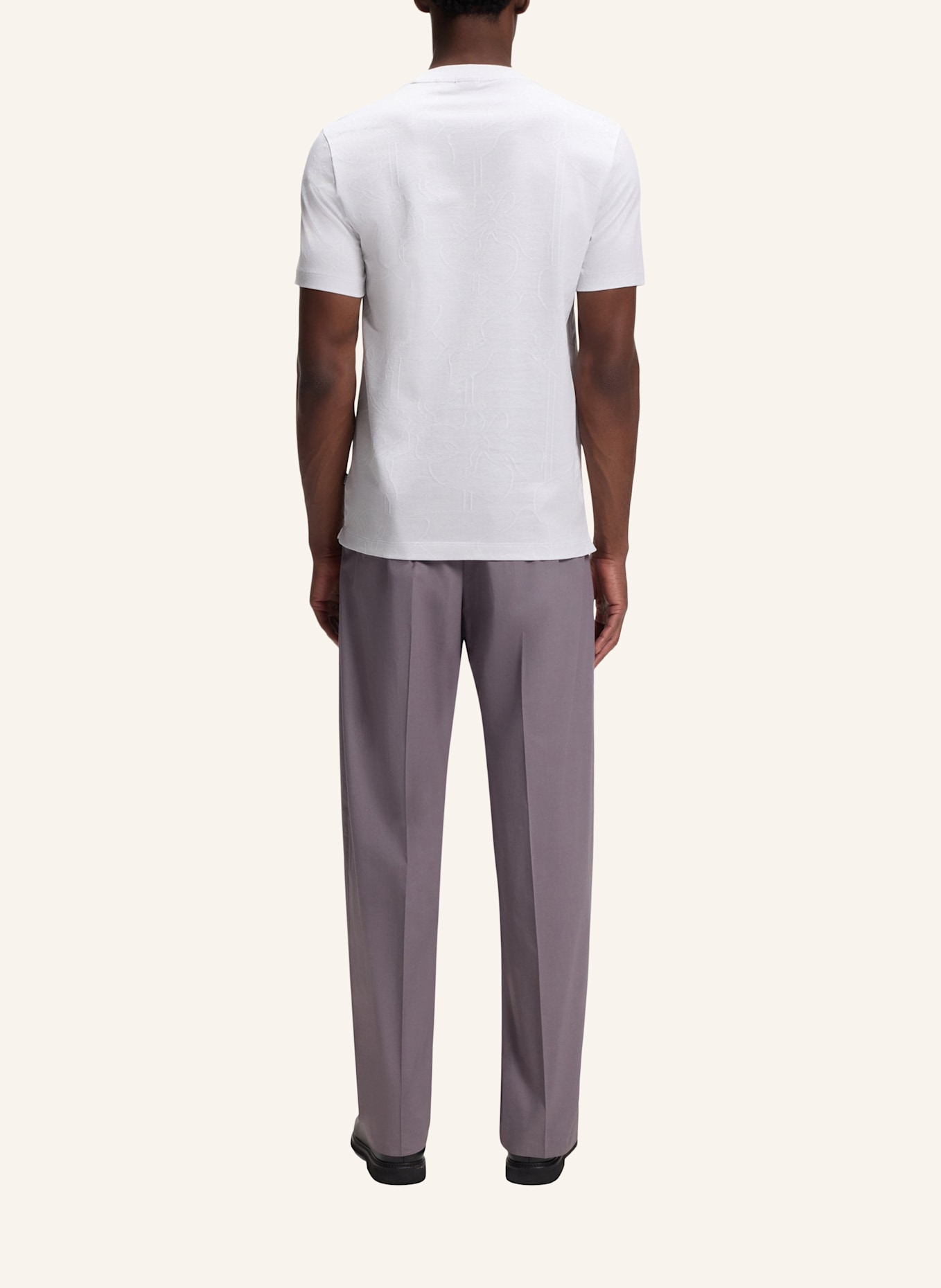 BOSS T-Shirt H-THOMPSON 233 Regular Fit: WEISS