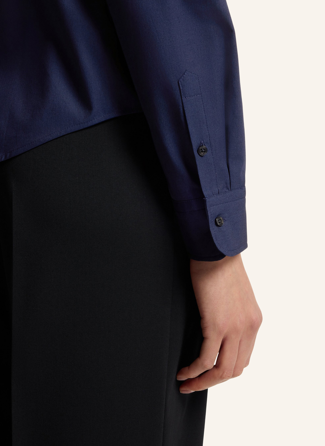 HUGO Business Bluse THE ESSENTIAL SHIRT Regular Fit: BLAU