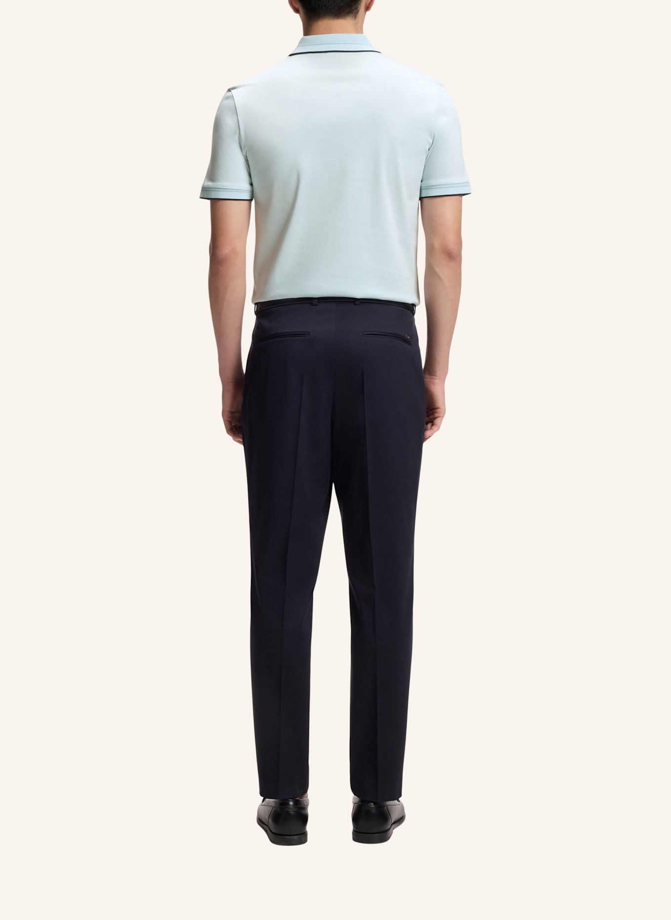 BOSS Poloshirt H-PHILLIPSON 195 Slim Fit: HELLBLAU