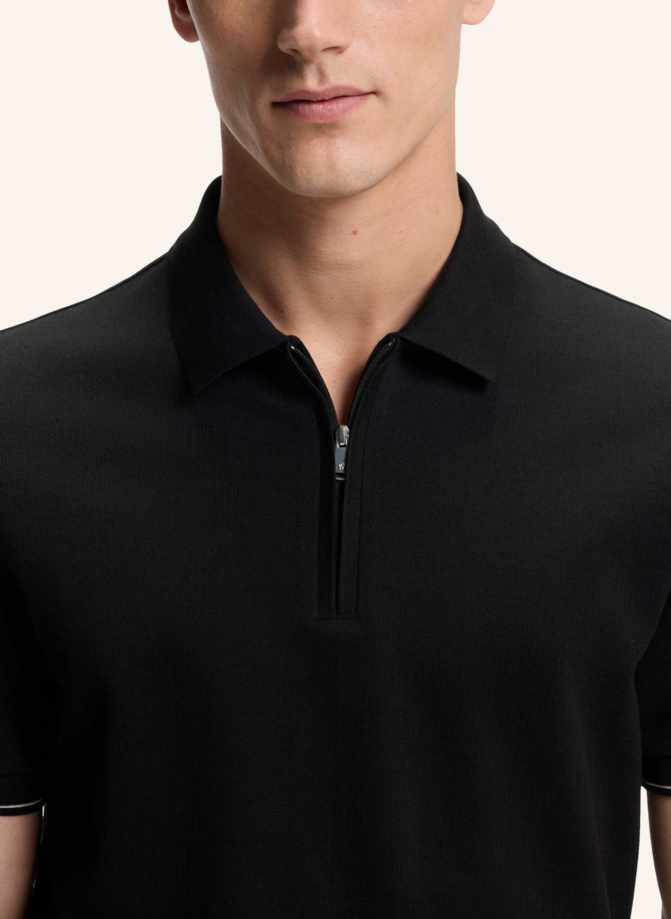 BOSS Poloshirt C-PEI 90 Regular Fit: SCHWARZ