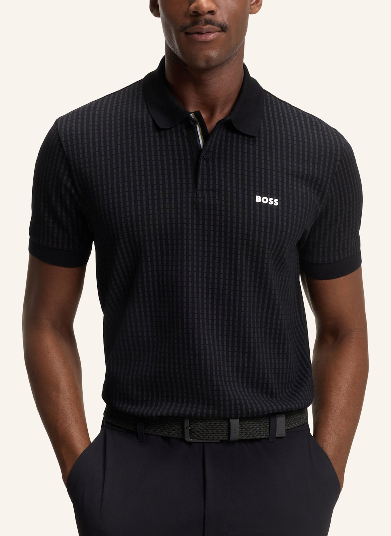 BOSS Casual Gürtel VERN-WNE-GO_SZ35: SCHWARZ