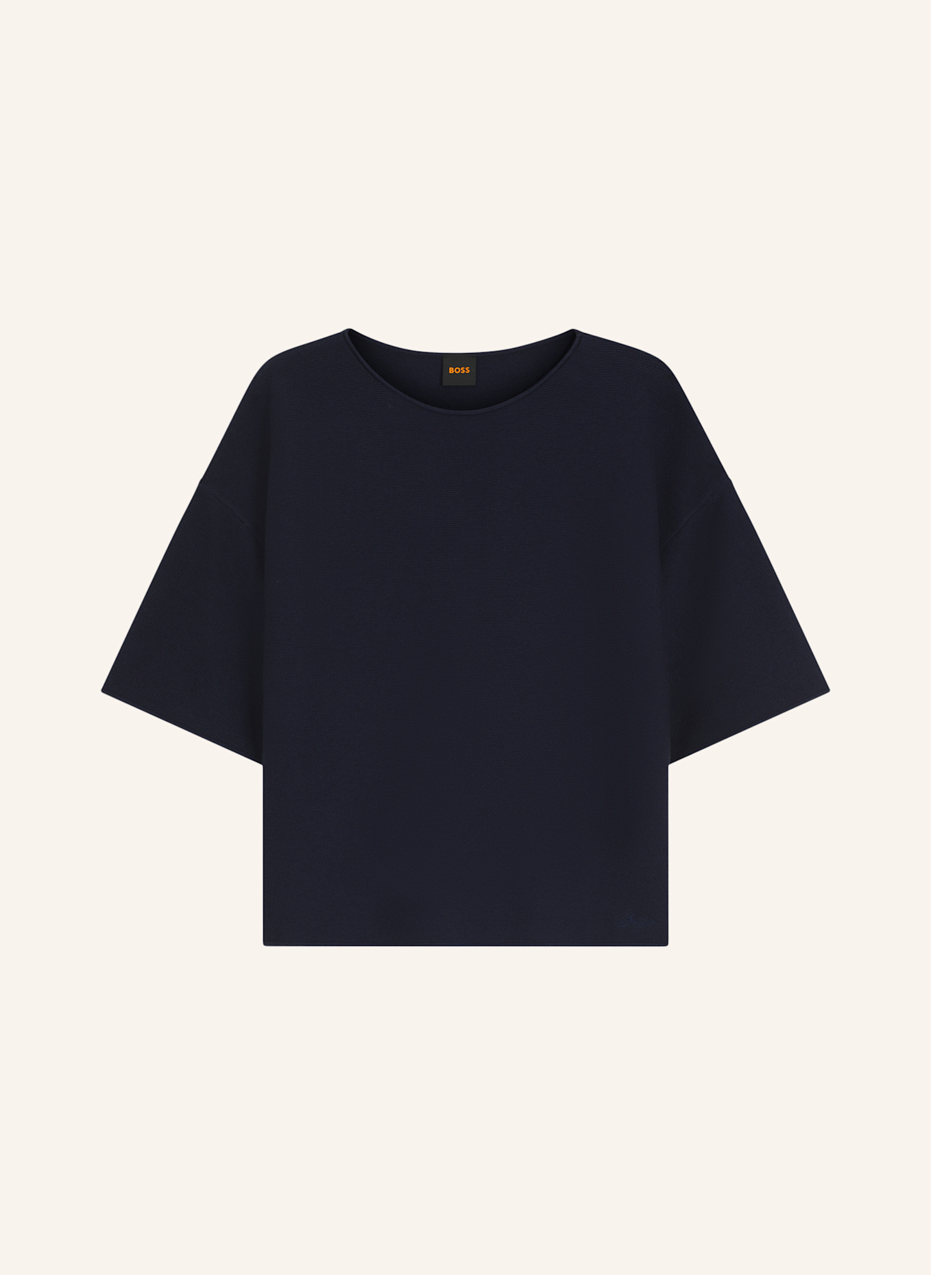 BOSS Pullover C_FOUETTA Relaxed Fit: DUNKELBLAU
