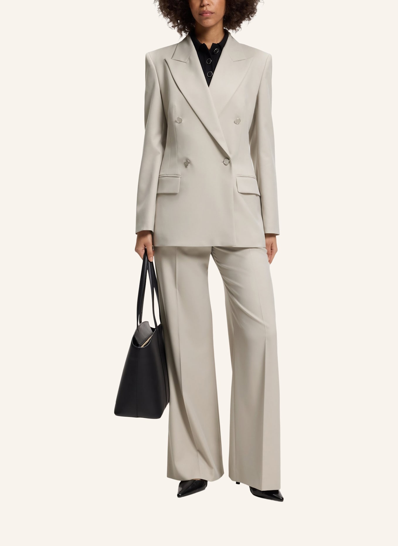 HUGO Blazer ANELINA Relaxed Fit: GRAU