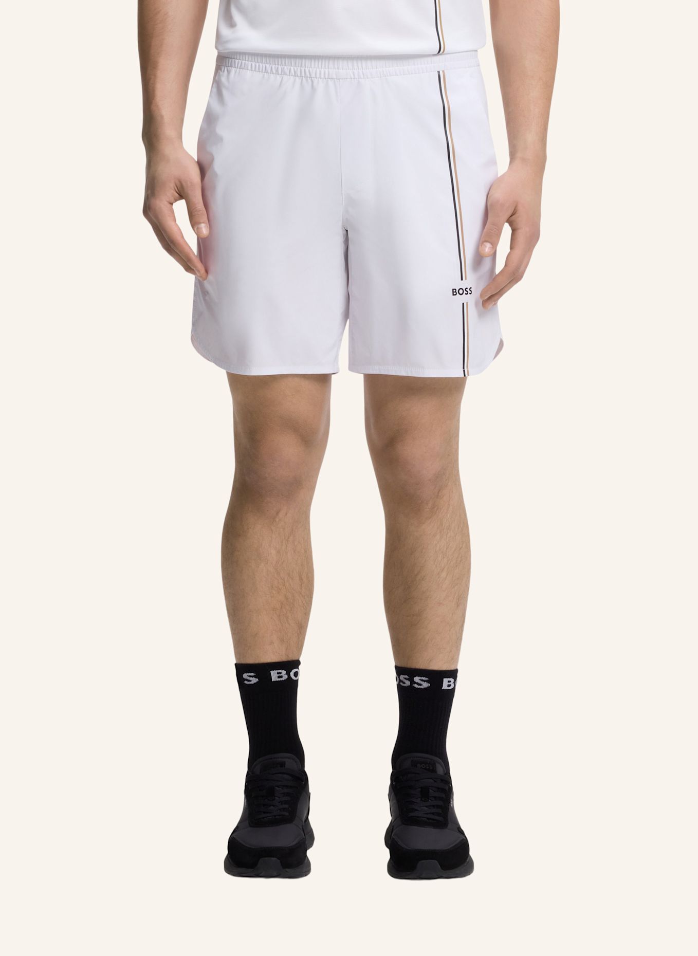 BOSS Kurze Hose SH_TOC GAME 8 INCH Regular Fit: WEISS