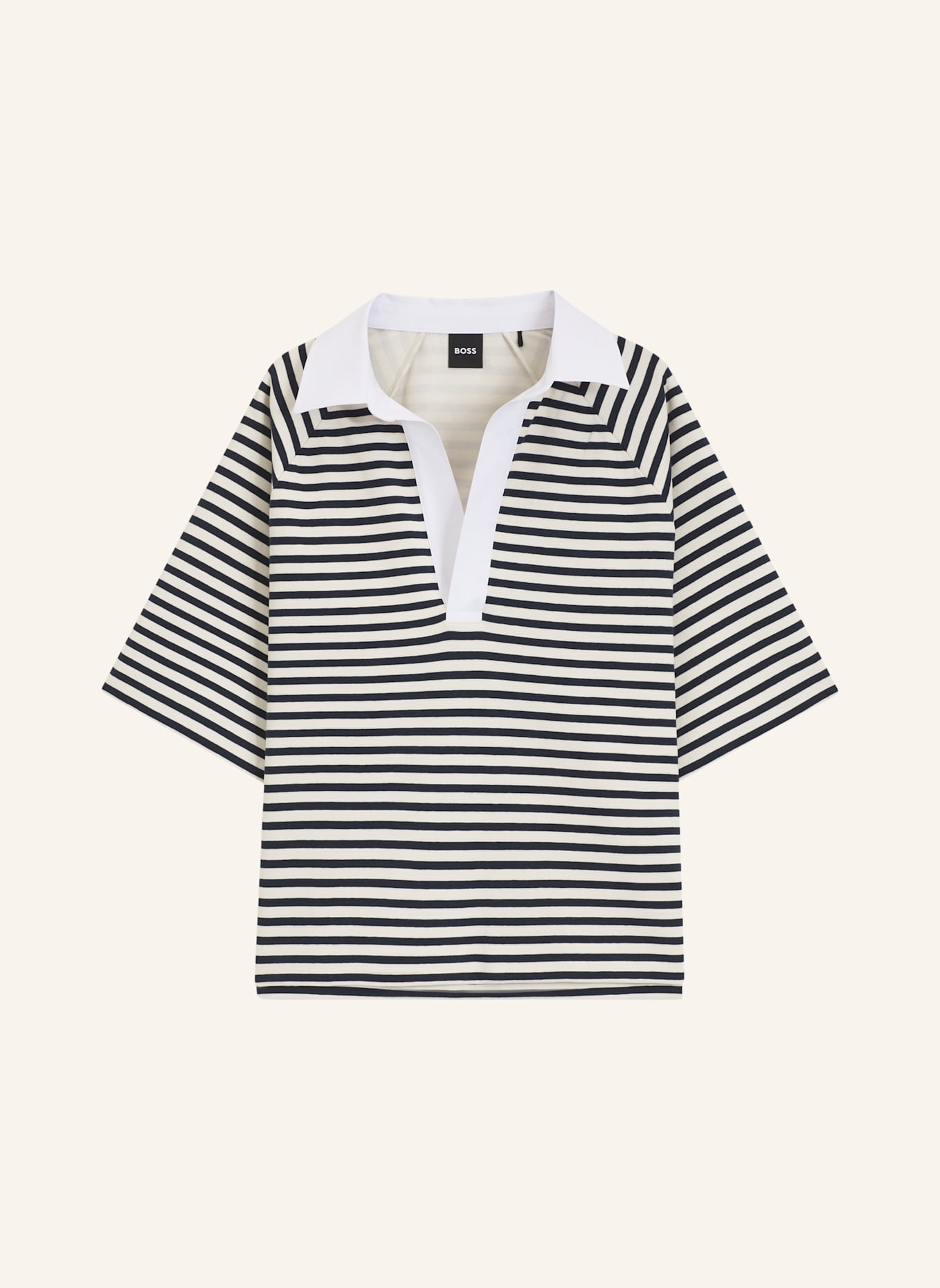 BOSS Sweatshirt ESSIPA_STRIPED: DUNKELBLAU