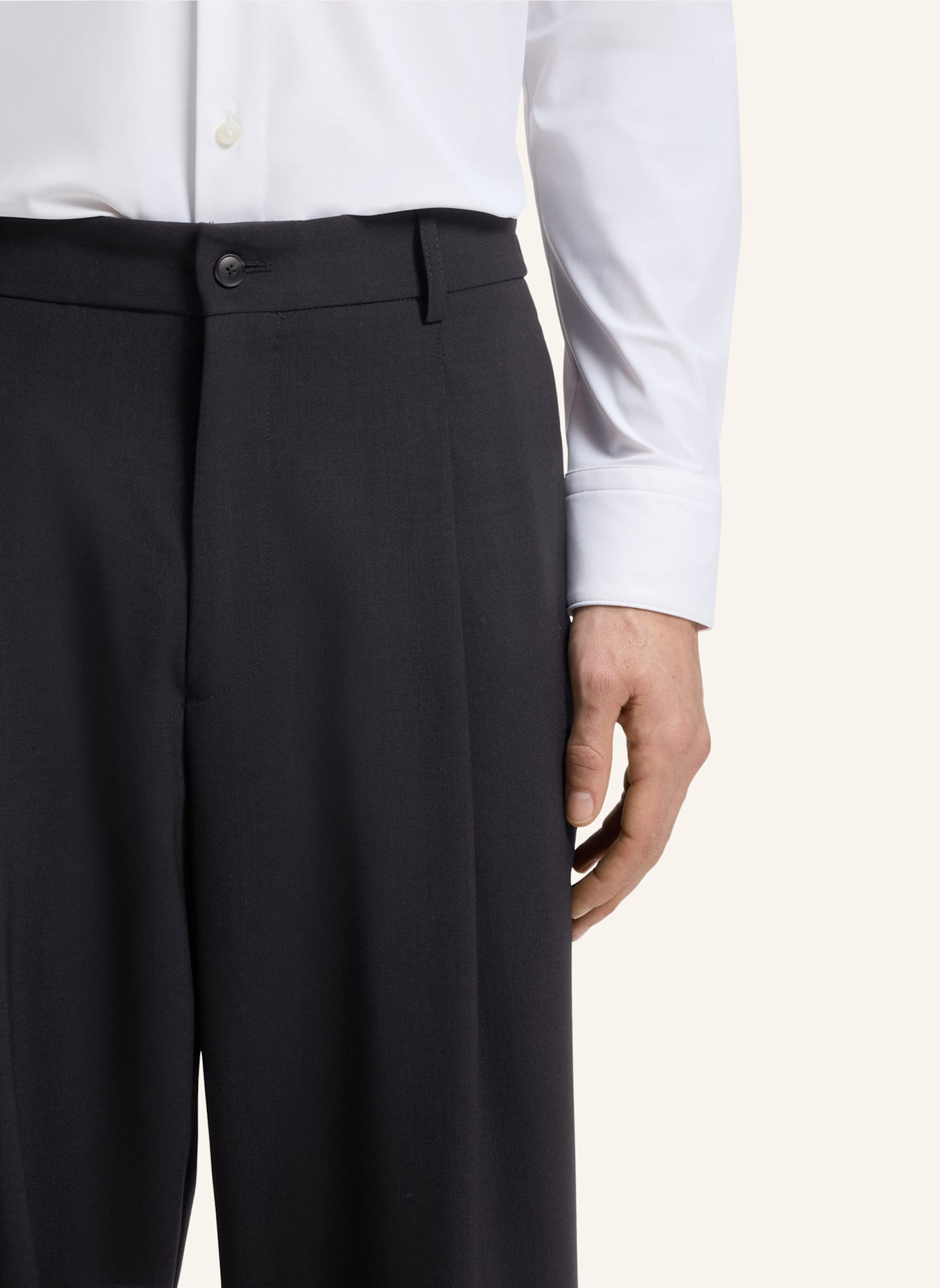 BOSS Business Hose P-PAT-PL-CW-263F Relaxed Fit: DUNKELBLAU