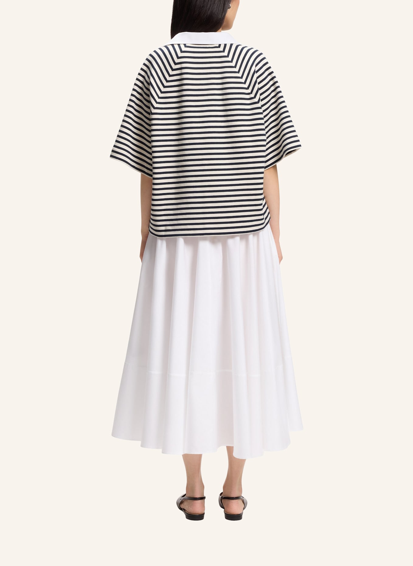 BOSS Sweatshirt ESSIPA_STRIPED: DUNKELBLAU