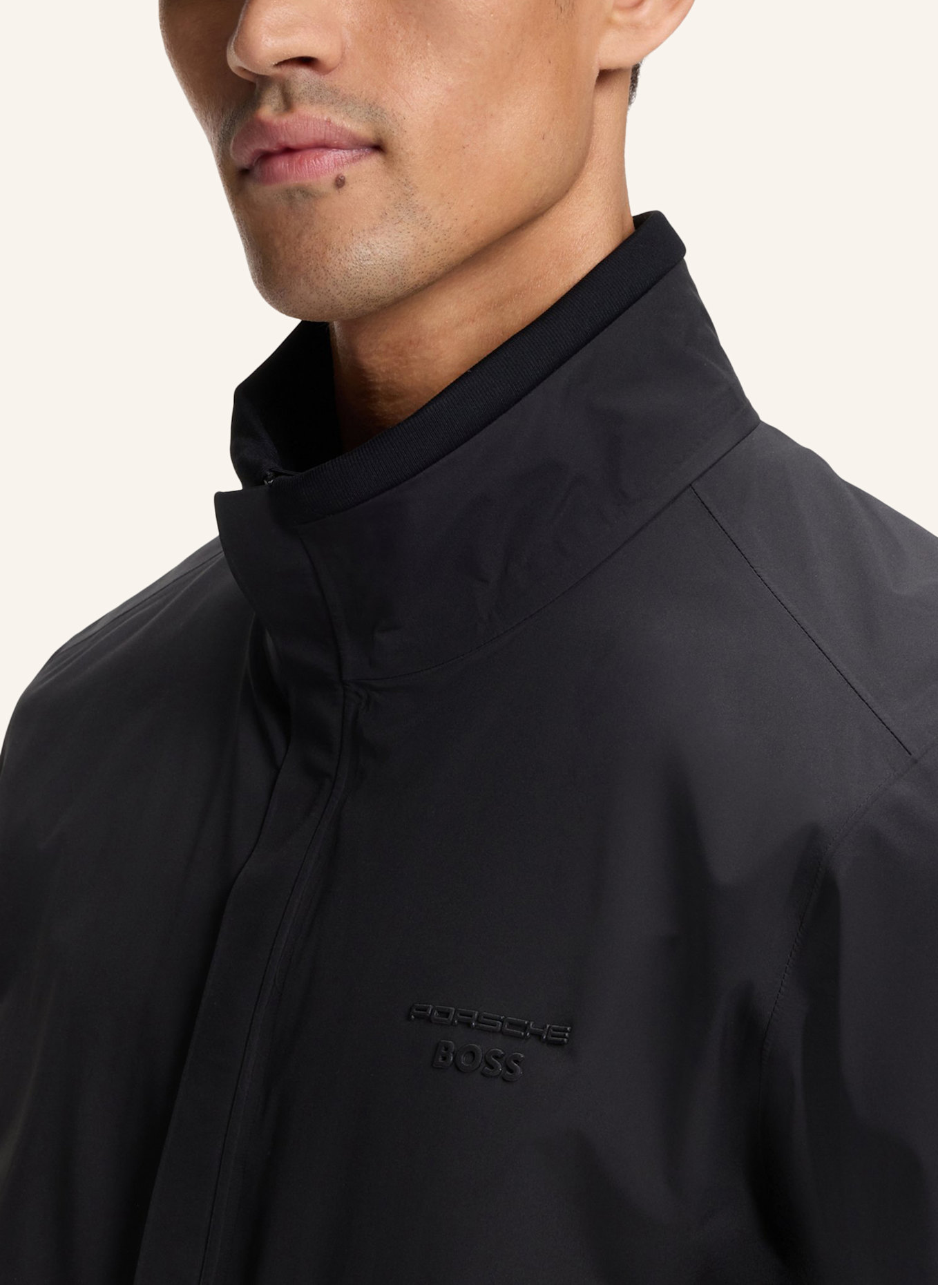 BOSS Gewebte Cap POULIN_PS SPIRIT70: SCHWARZ