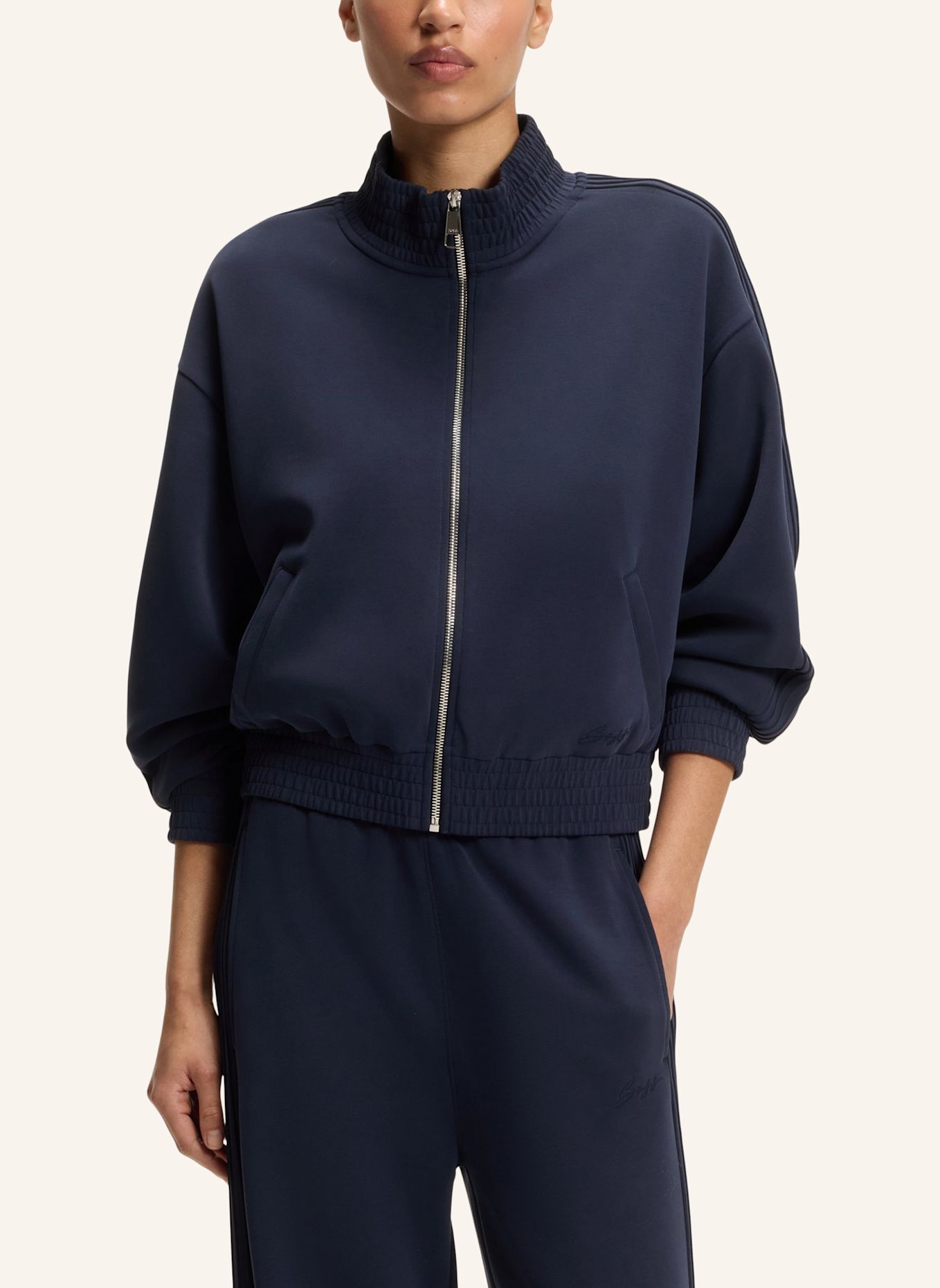 BOSS Sweatshirt C_ECURTIS Relaxed Fit: DUNKELBLAU