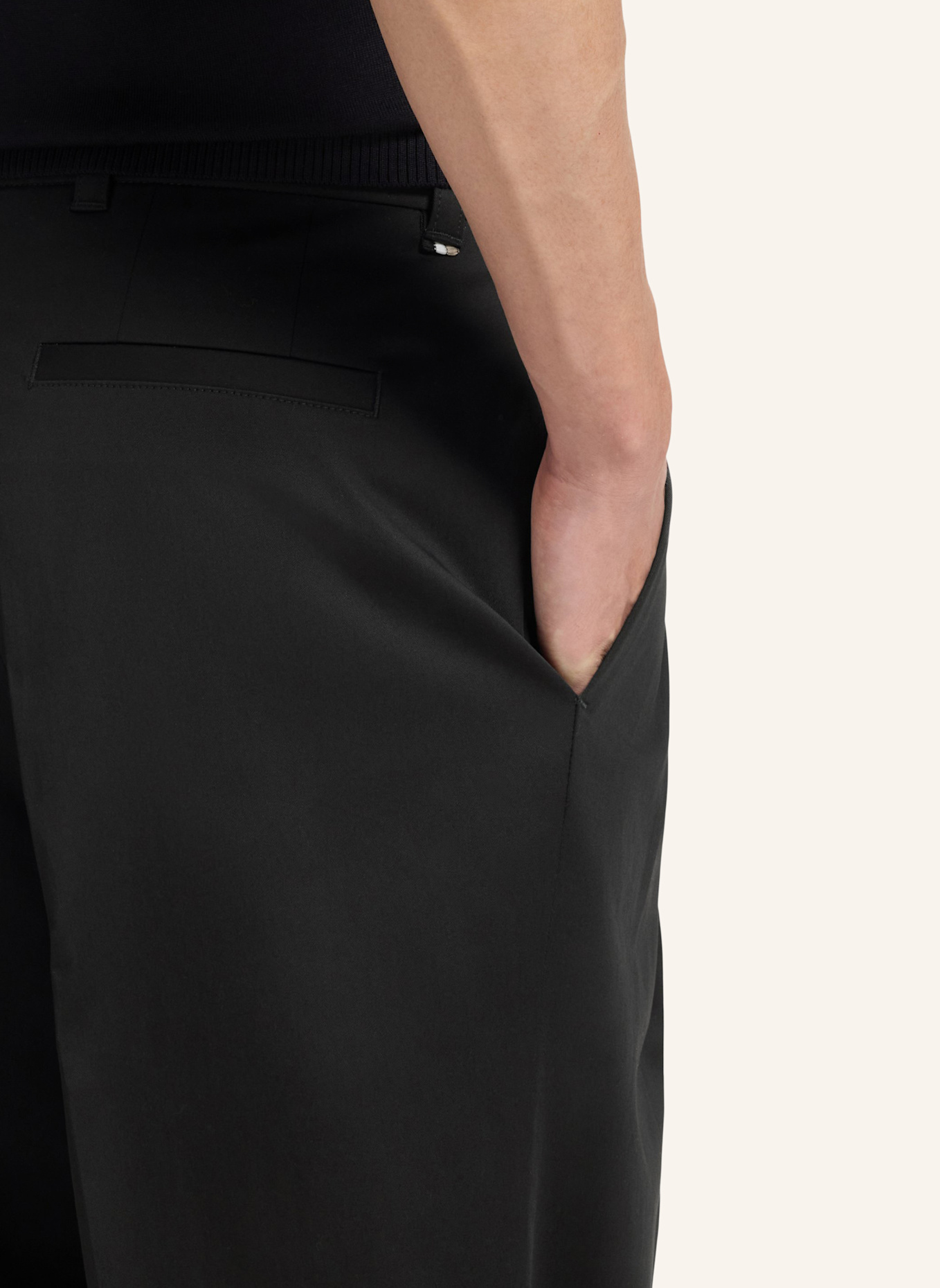 BOSS Business Hose C-PAT-DPL-263 Relaxed Fit: SCHWARZ